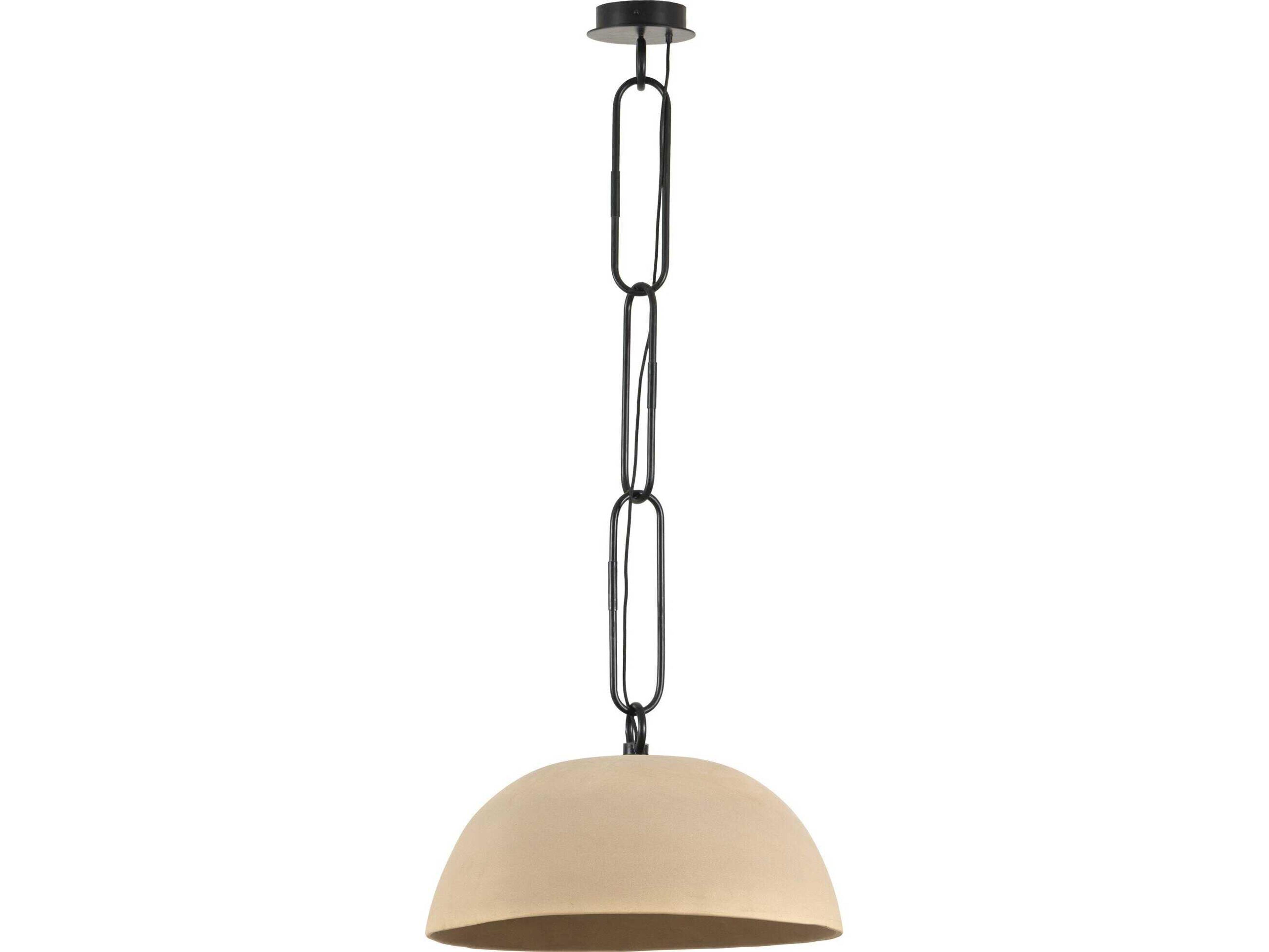 Four Hands Dane Jesenia Pendant - Tan Speckled Ceramic