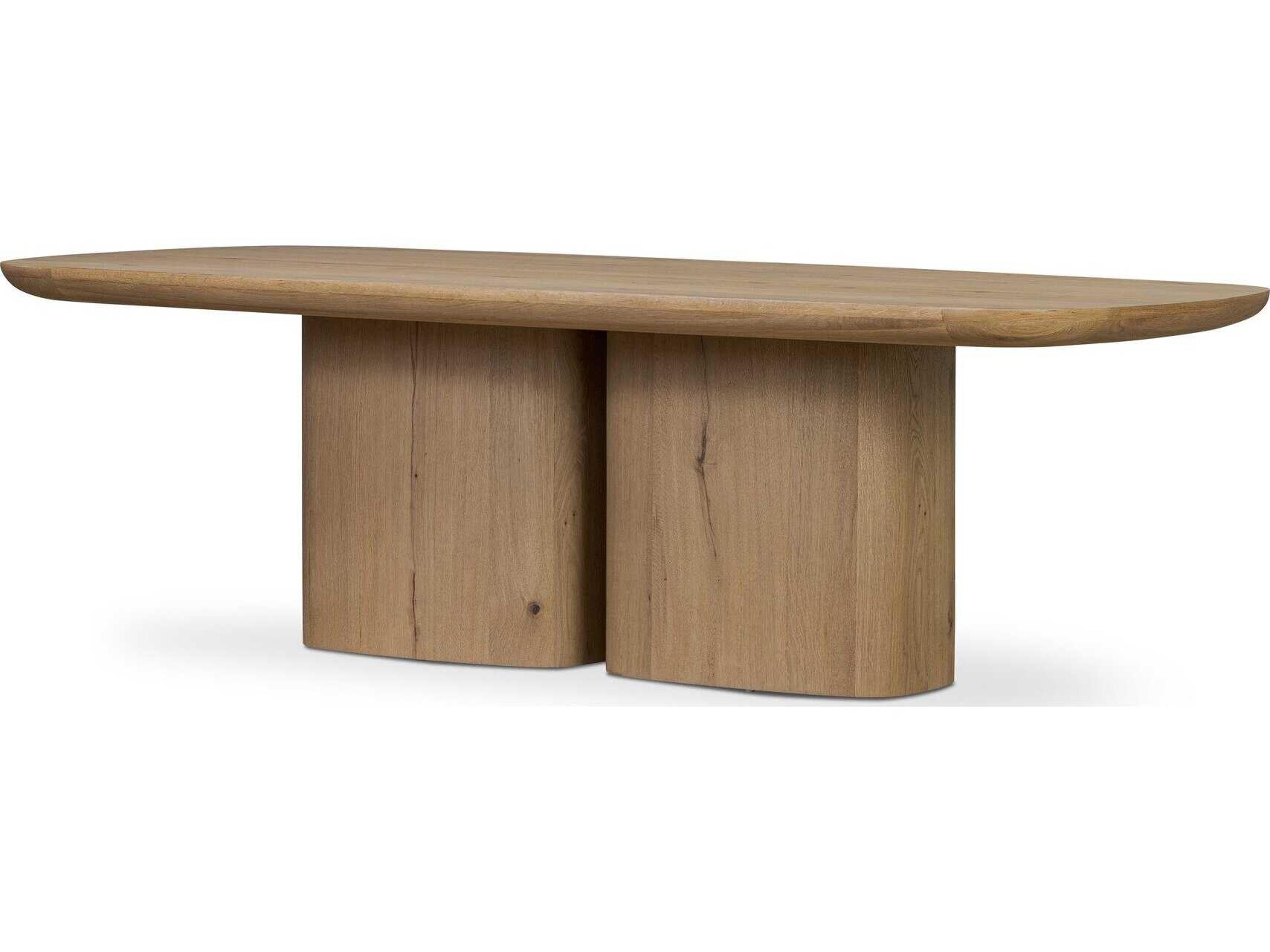 Four Hands Patten Barto Dining Table - Aged Smoked Oak Veneer