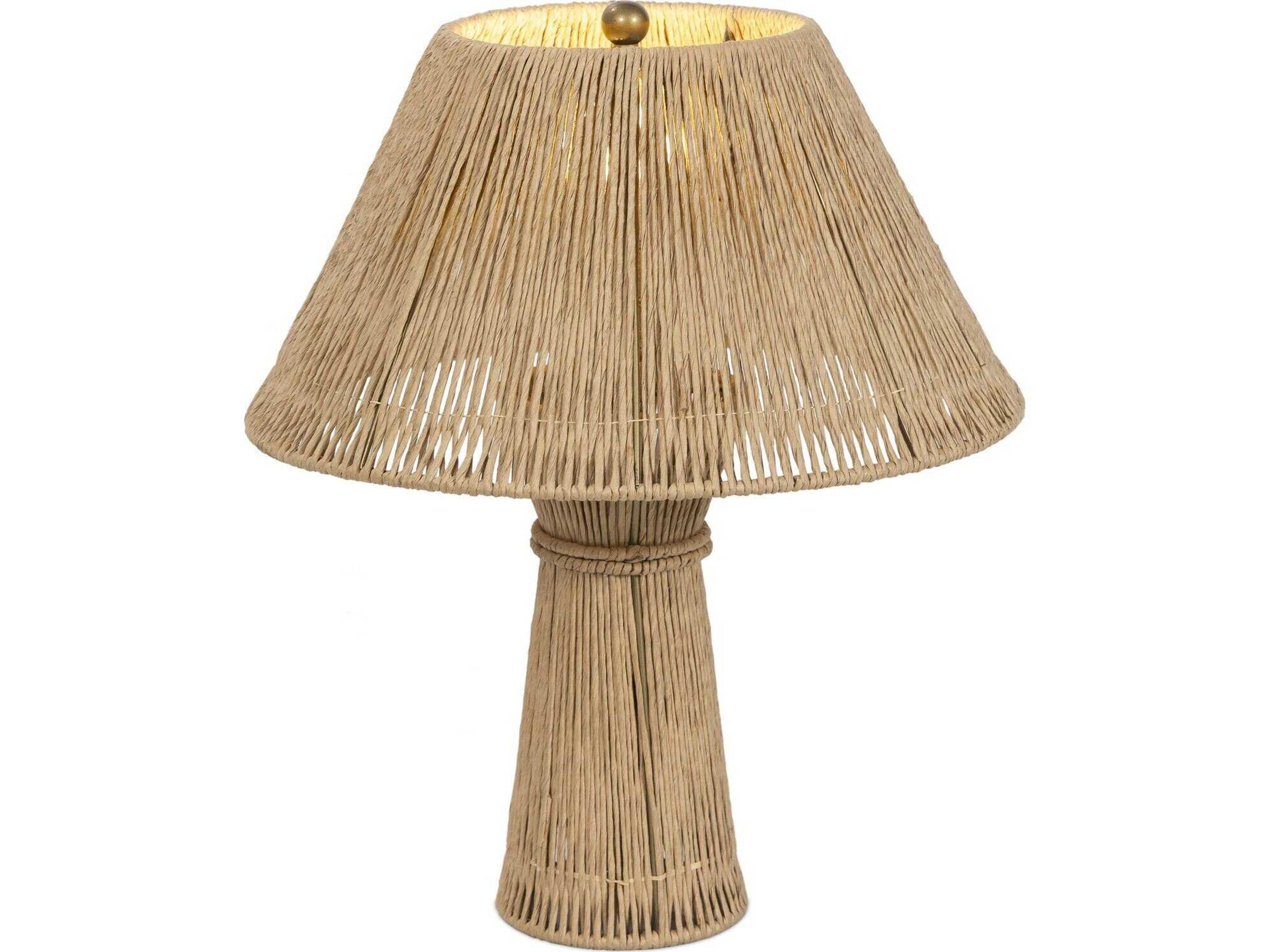 Four Hands Asher Nessa Table Lamp - Antique Brass Iron