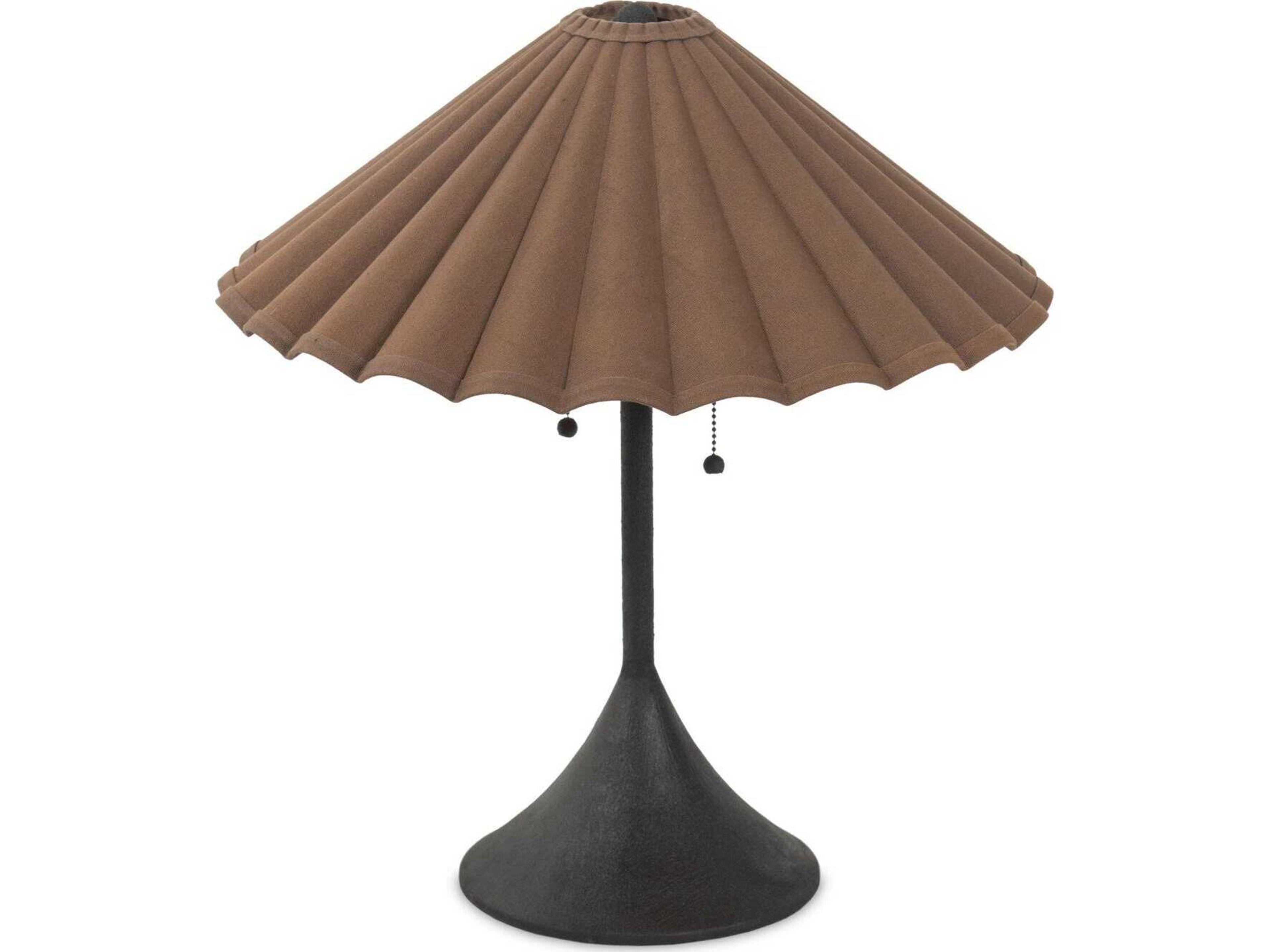 Four Hands Hutton Fiorella Table Lamp - Black Wrought Iron