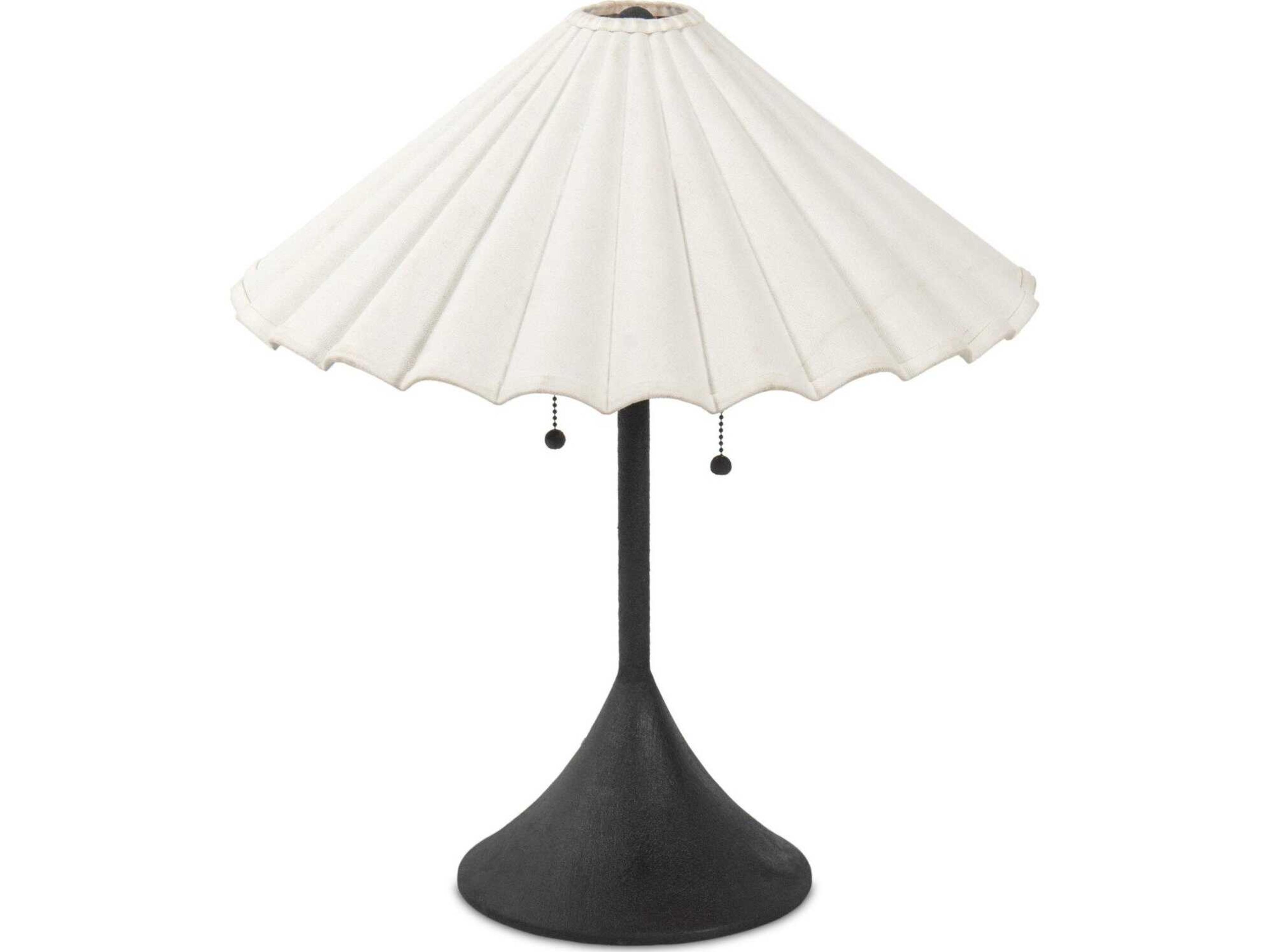 Four Hands Hutton Fiorella Table Lamp - Black Wrought Iron