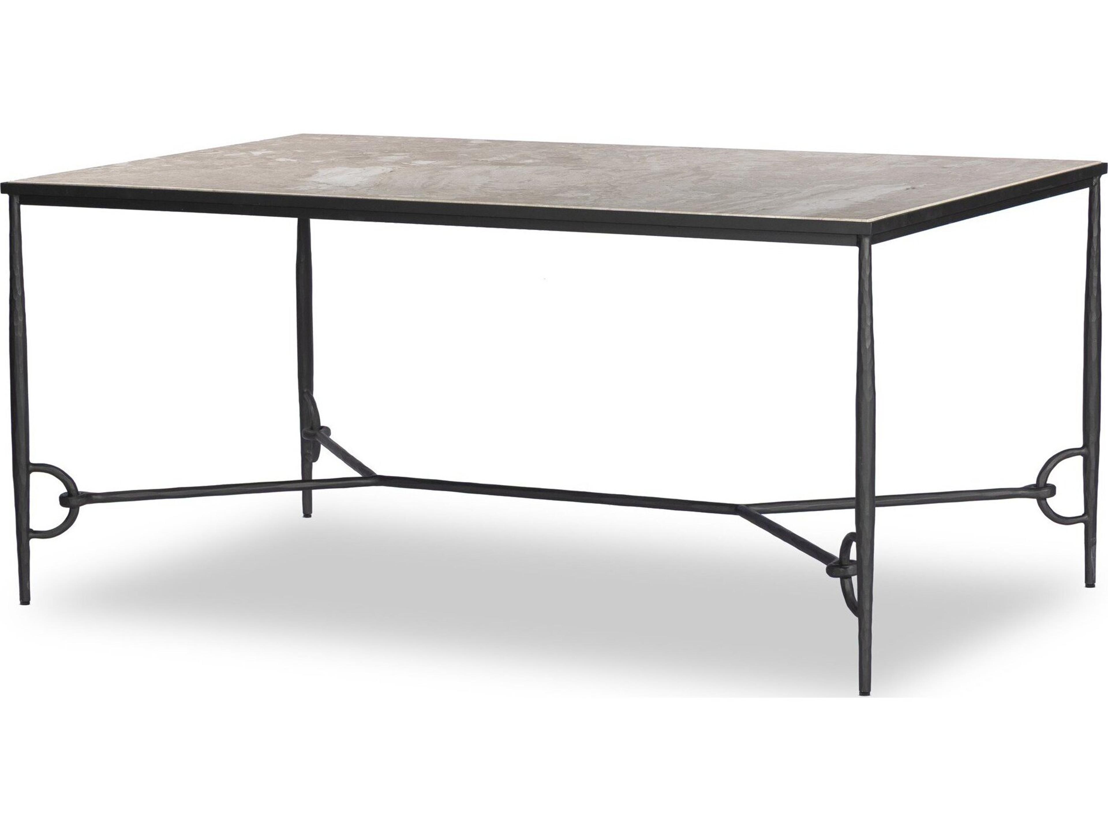 Four Hands Element Hammered Gunmetal Gray Writing Desk