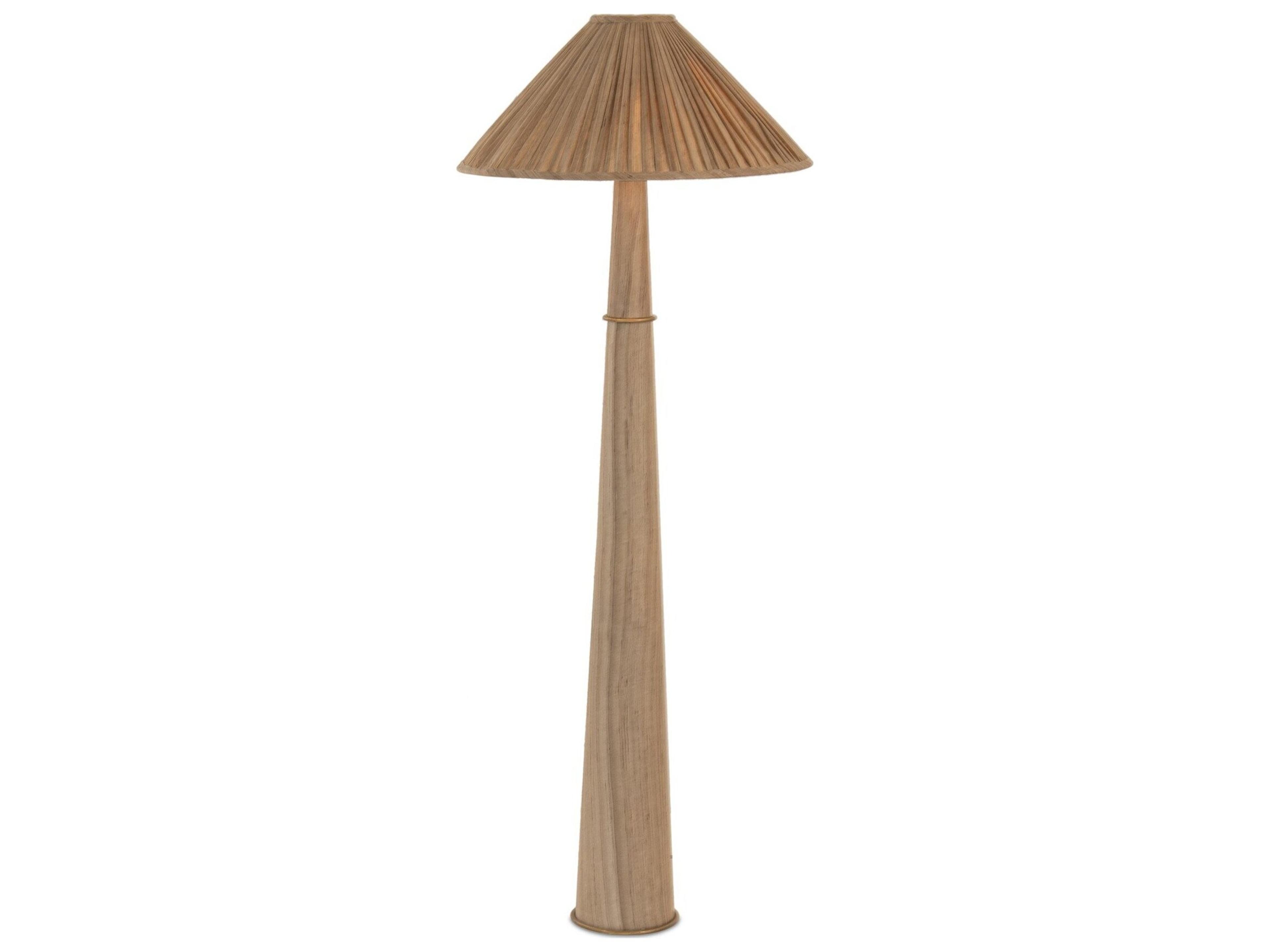 Four Hands Hutton Antique Brass Traditional Floor Lamp