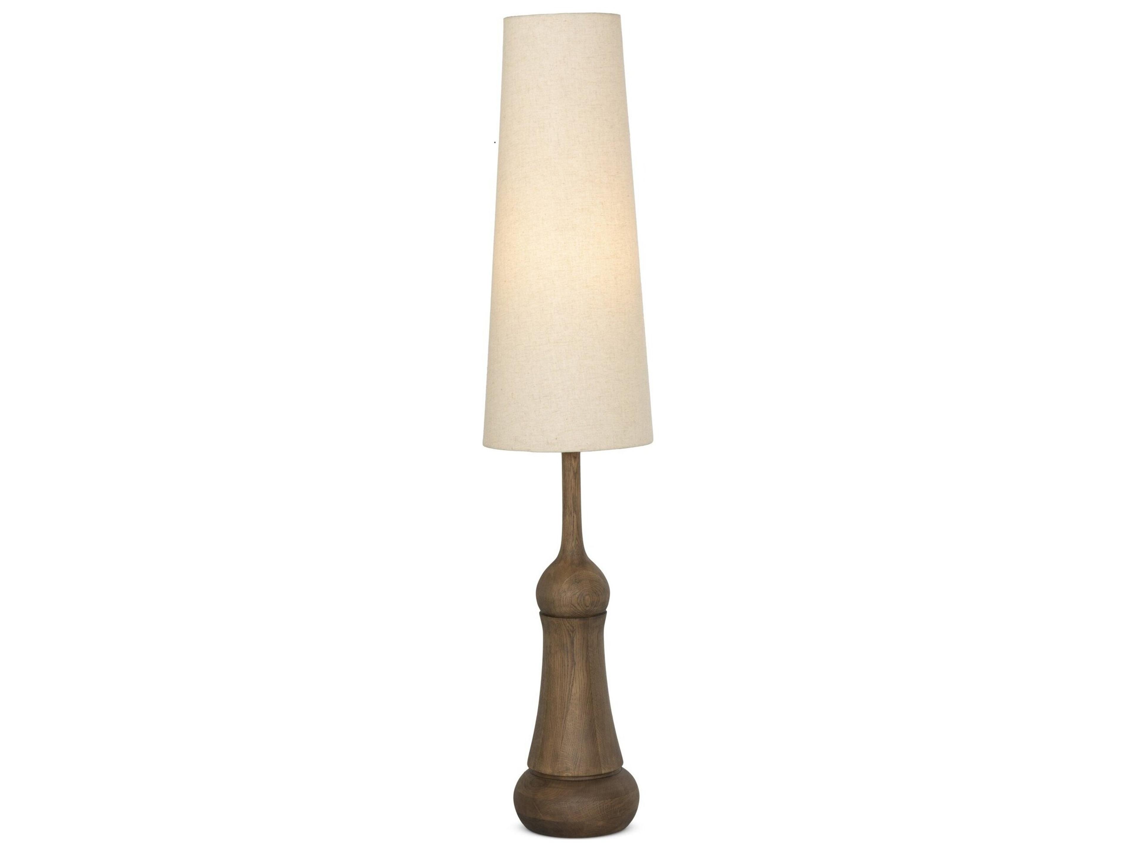 Four Hands Asher Fawn Oak Wood Floor Lamp