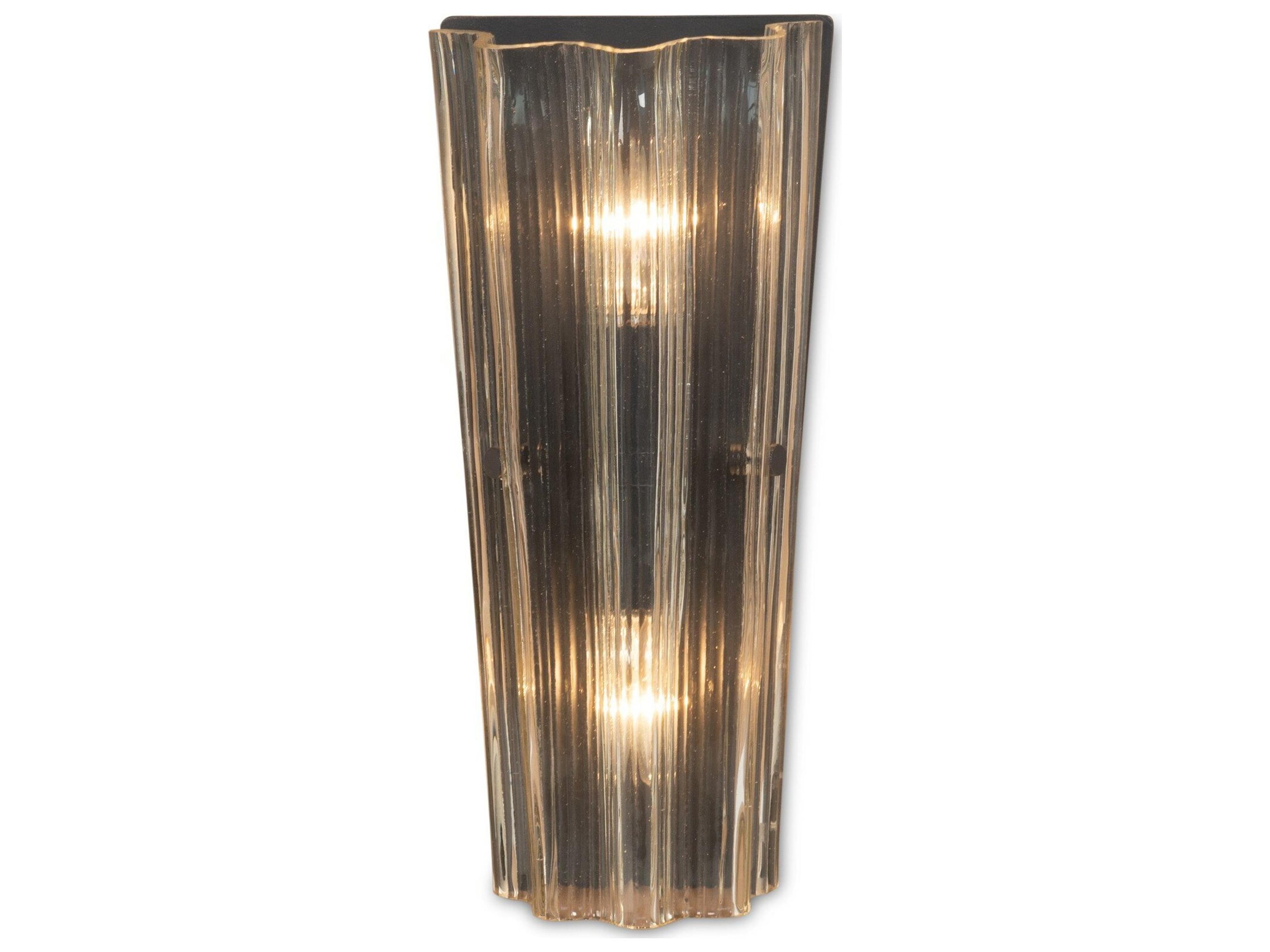 Four Hands Hutton Scalloped Glass Wall Sconce