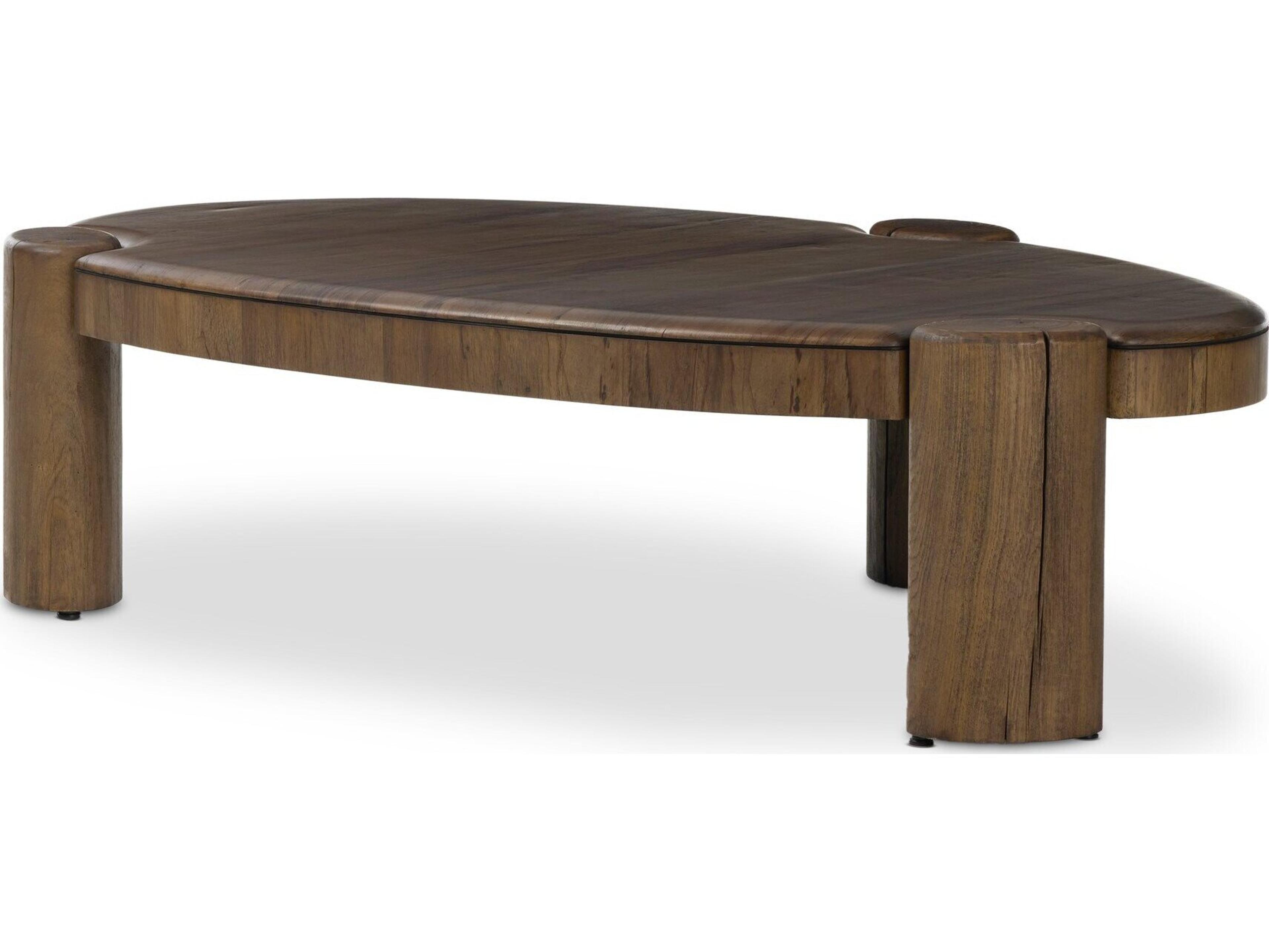 Four Hands Wesson Oval Wood Coffee Table