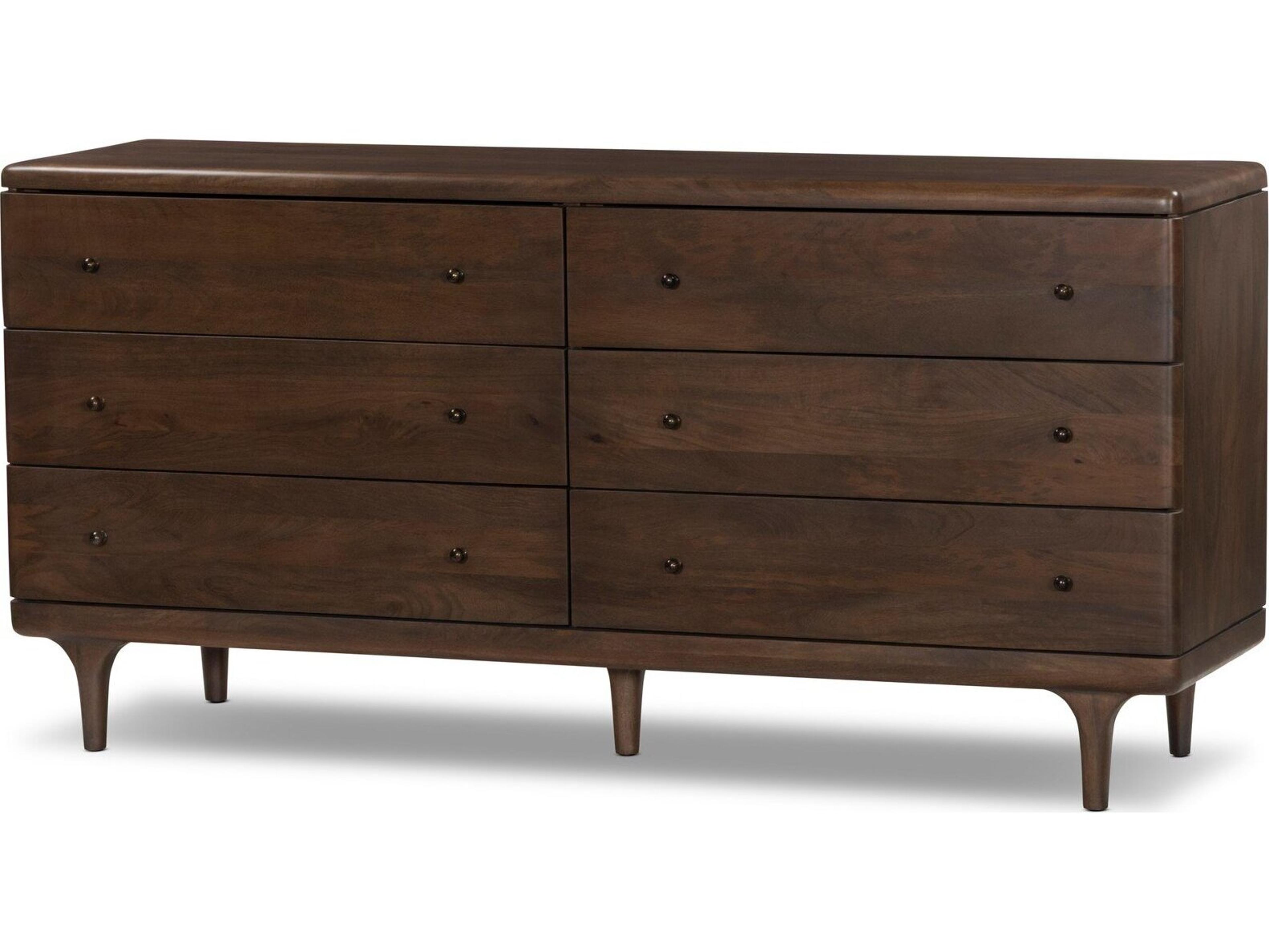 Four Hands Jenner 6-Drawers Mango Wood Double Dresser