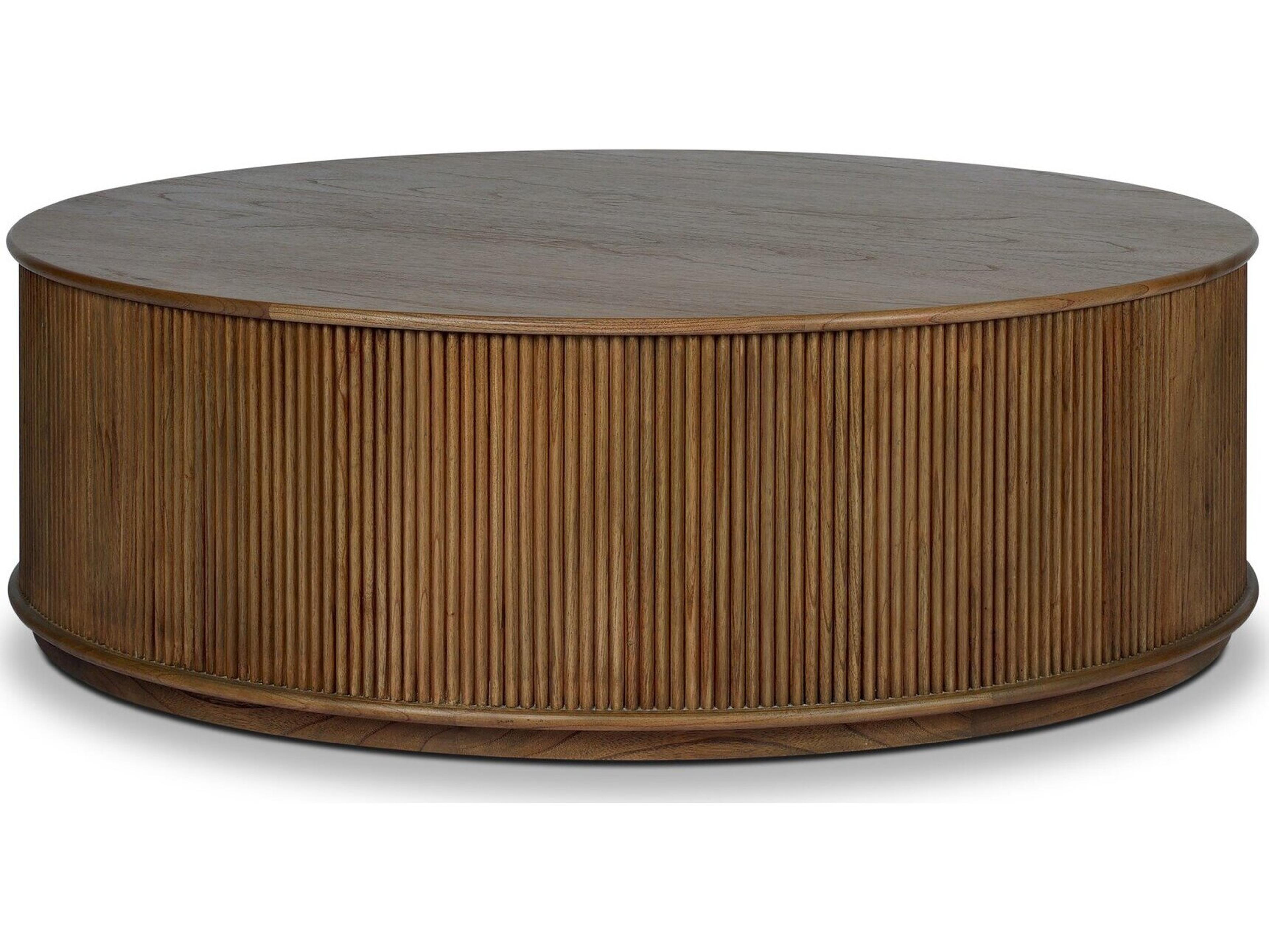 Four Hands Hamilton Round Wood Coffee Table