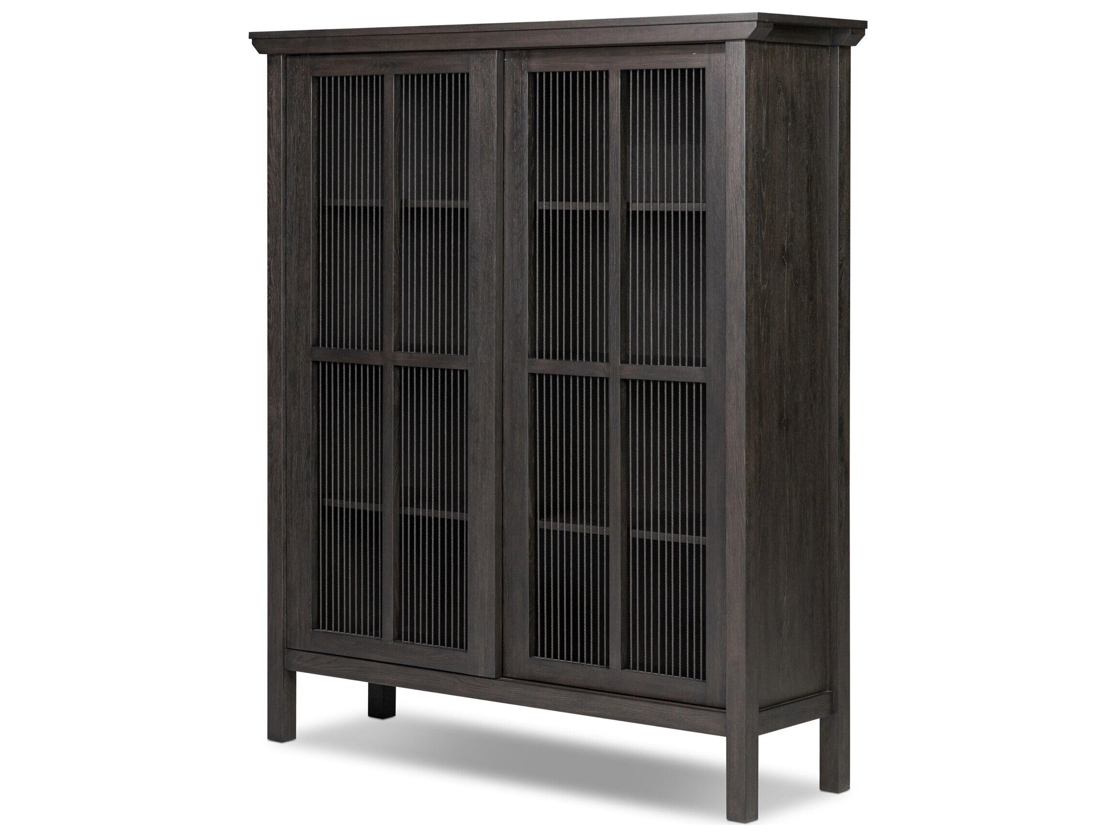 Four Hands Haiden Oak Wood Display Cabinet
