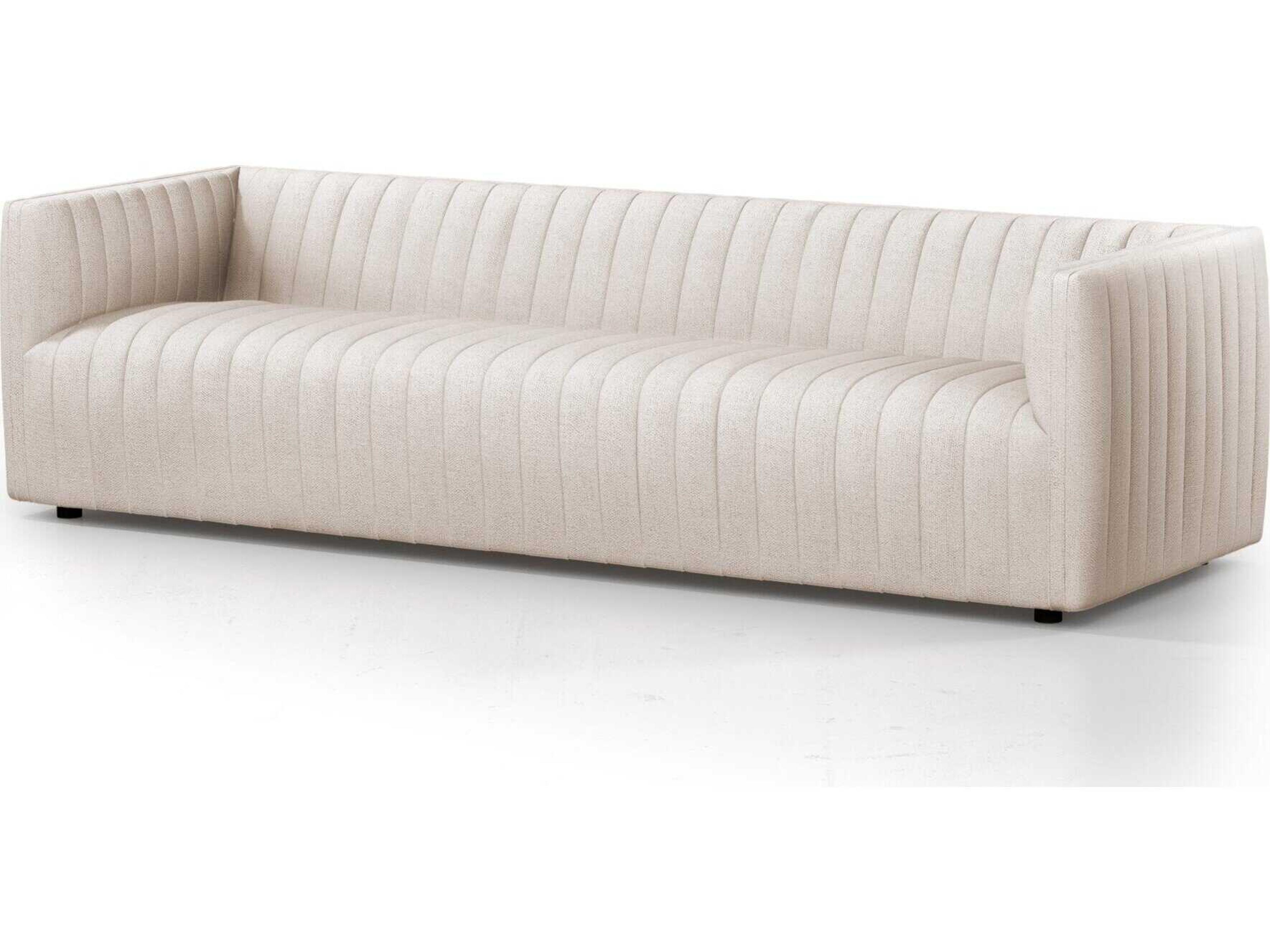 Four Hands Grayson Augustine Dover Crescent Cream Upholstered Sofa