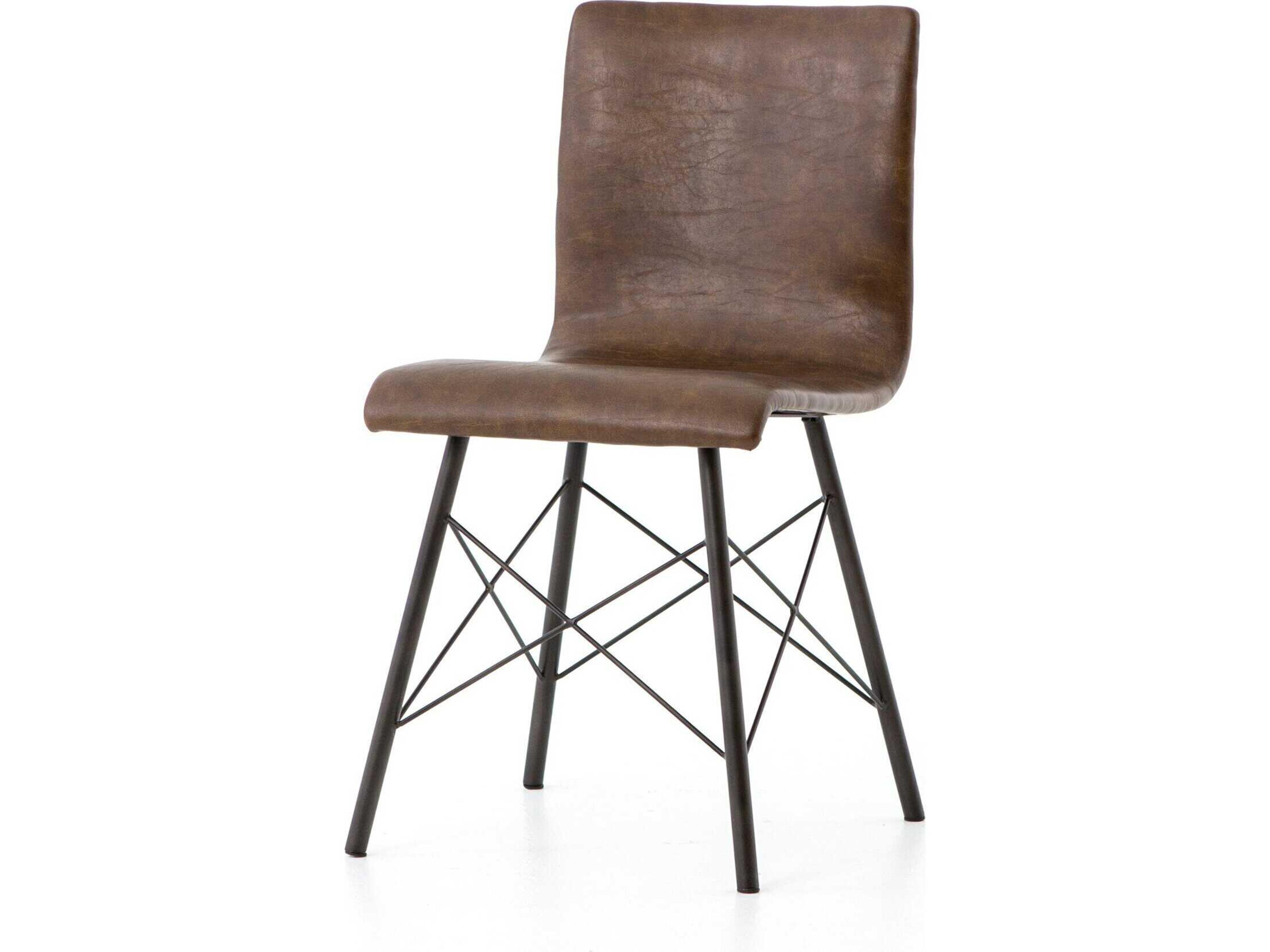 Four Hands Irondale Diaw Brown Side Dining Chair