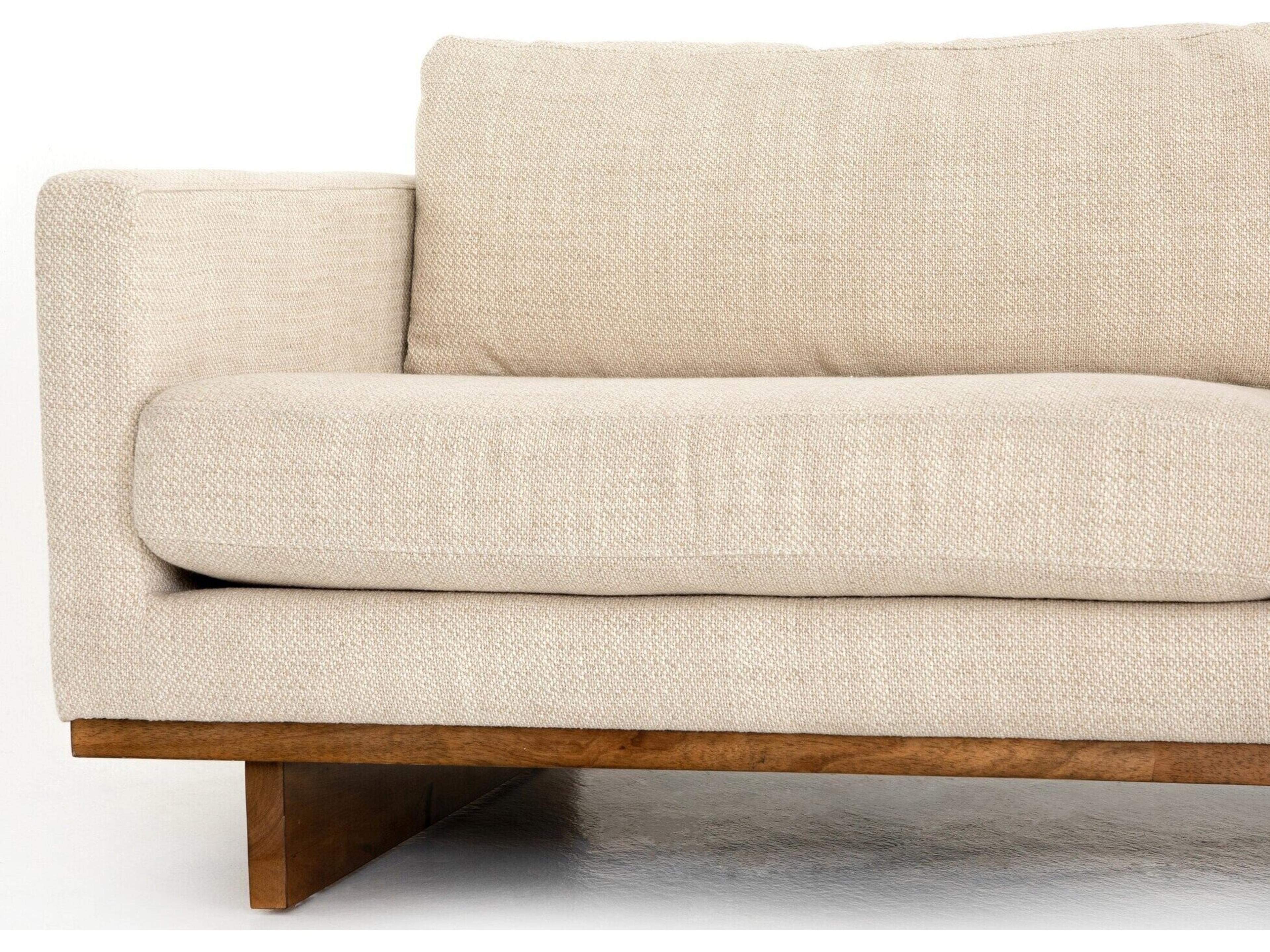 Luxecor Globetrotter Everly 2 - Piece Cream Upholstered Sectional Sofa with RAF Chaise