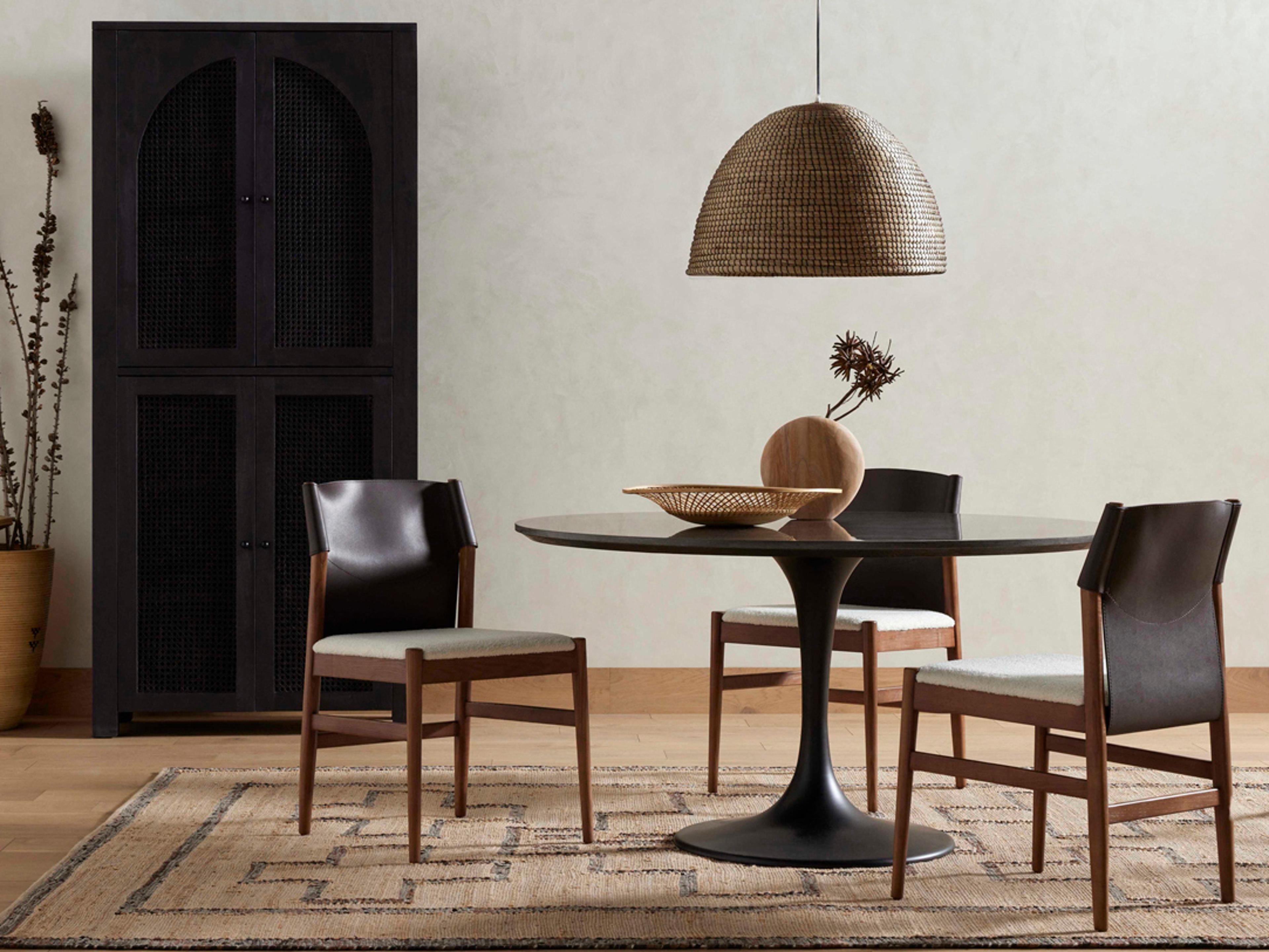 Four Hands Hughes Oak Wood Dining Room Set