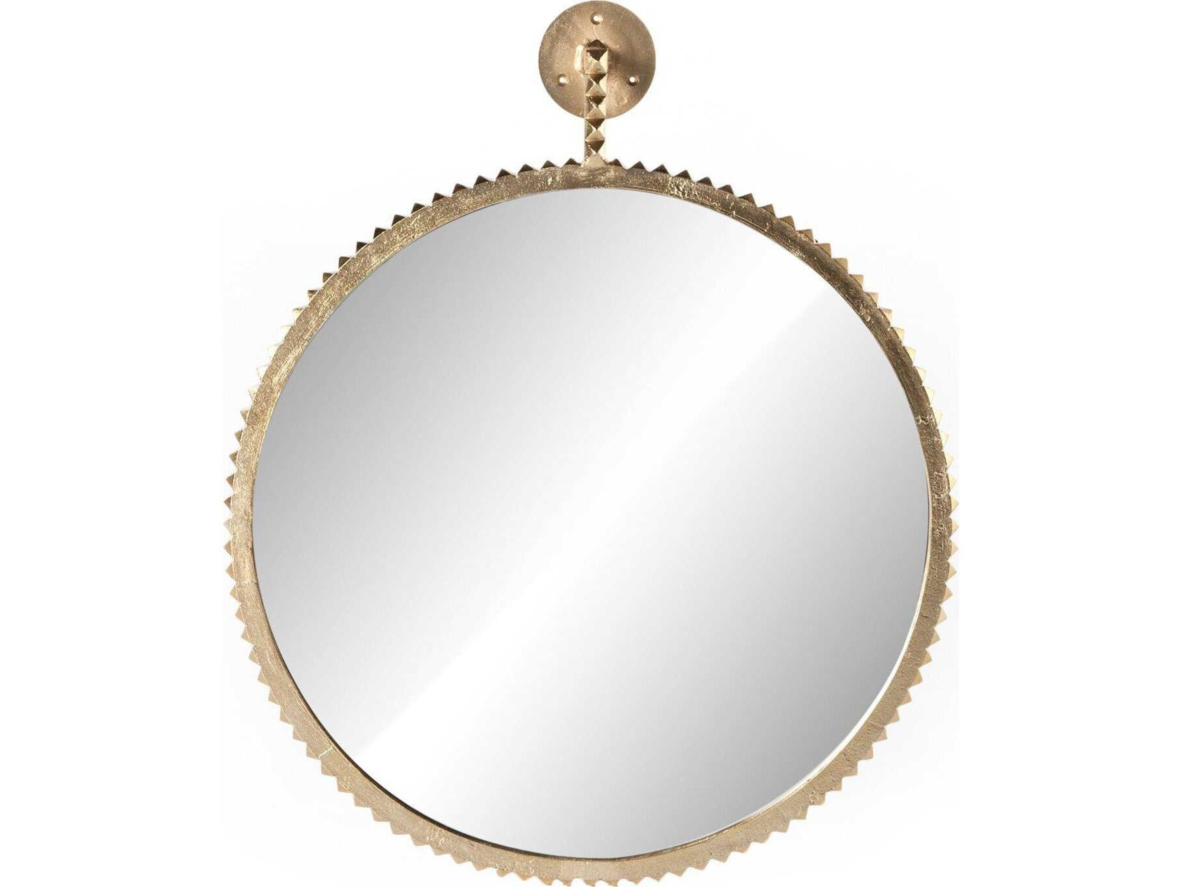 Four Hands Camden Cru Round Wall Mirror