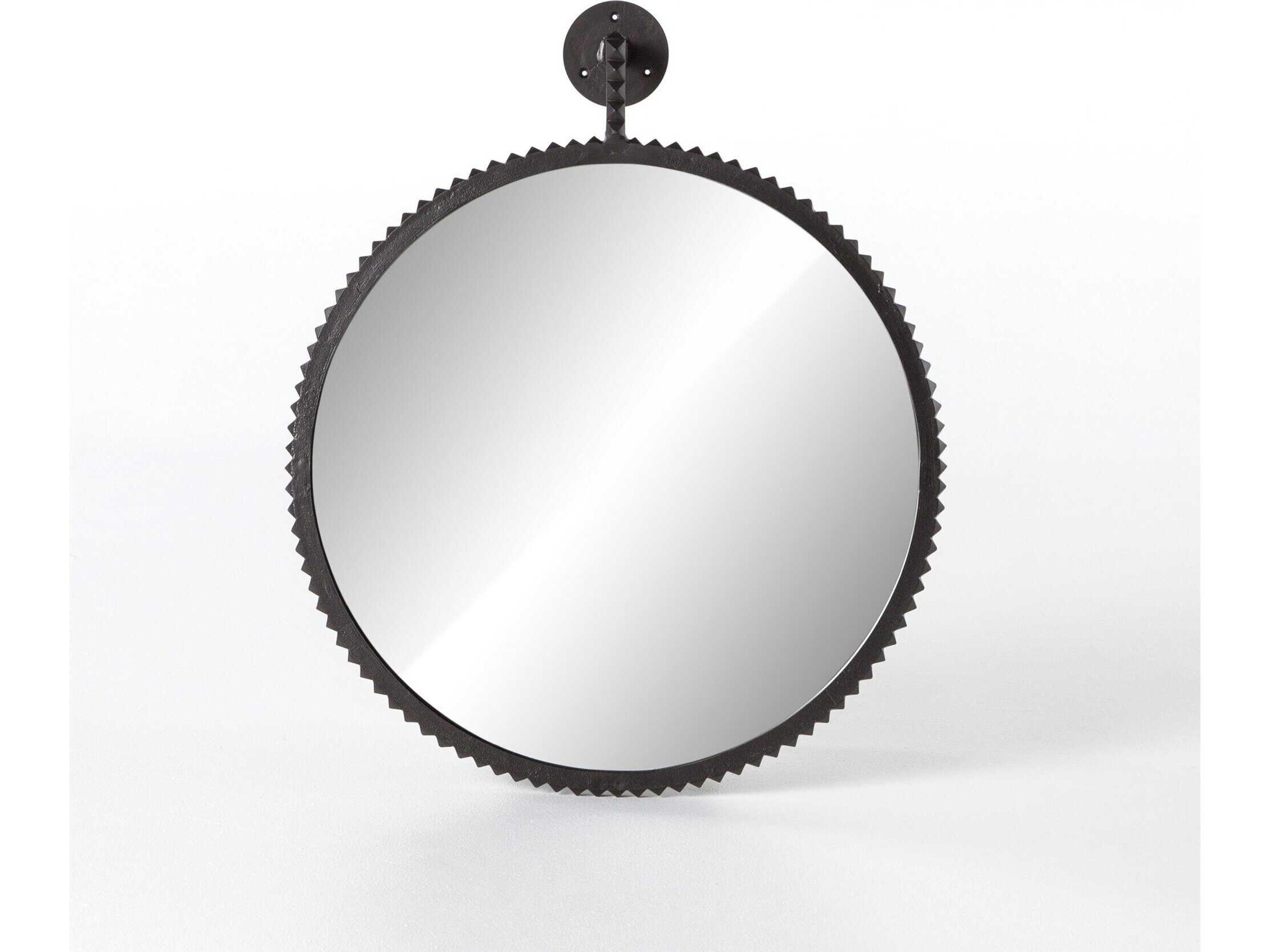 Four Hands Camden Cru Round Wall Mirror