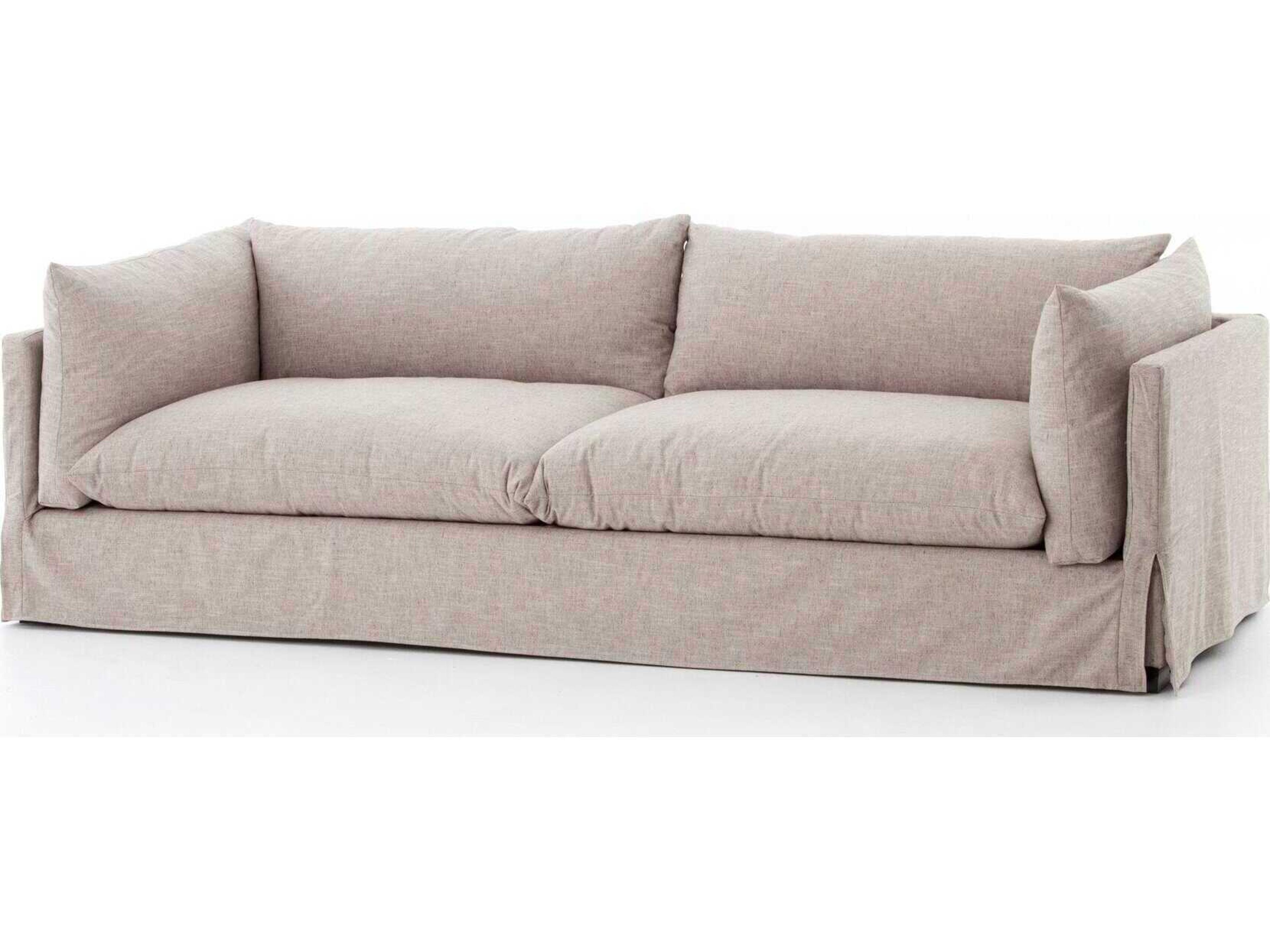 Four Hands Atelier Habitat Valley Nimbus Espresso Gray Upholstered Sofa