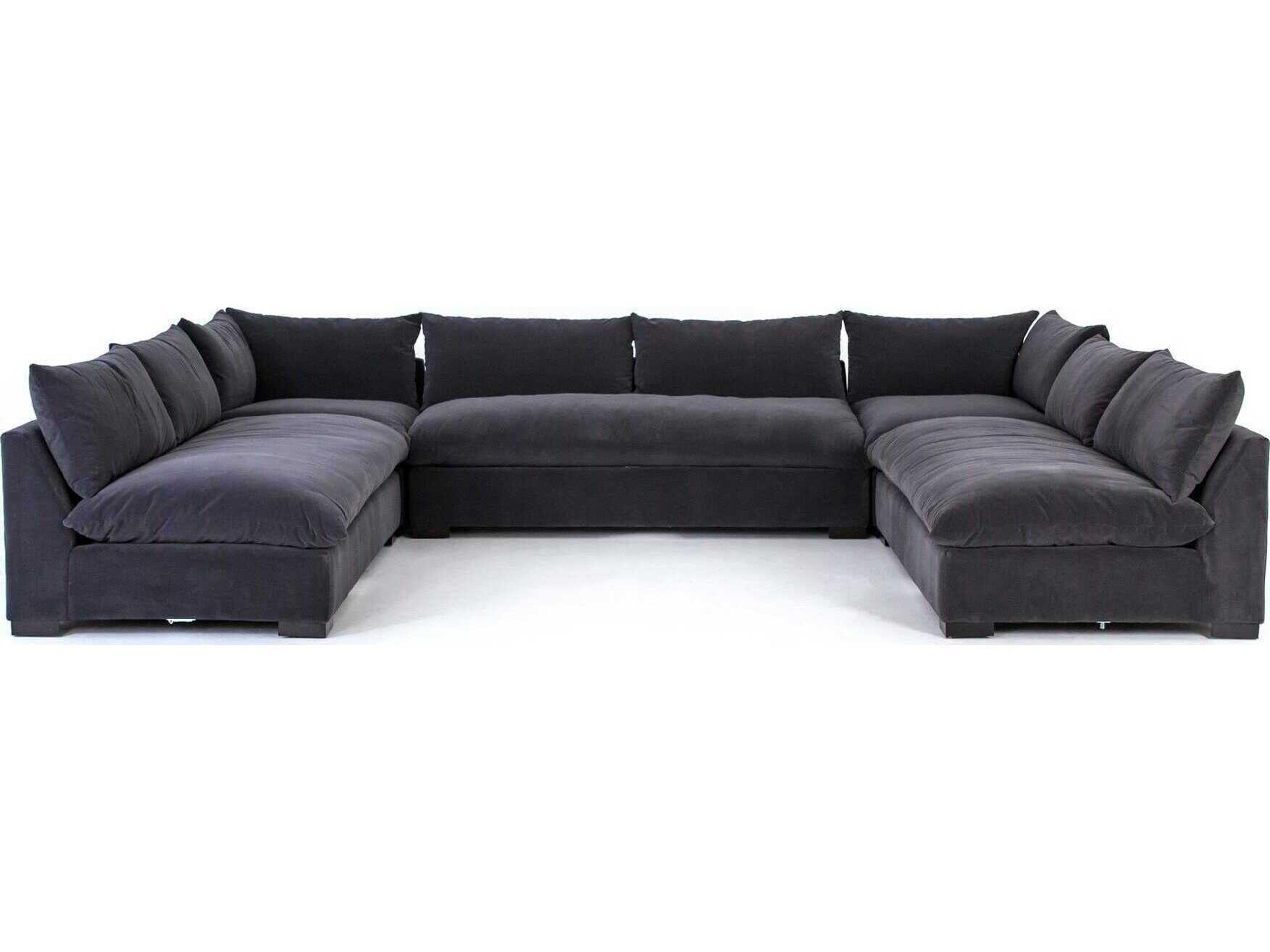 Four Hands Atelier Grant 5 - Piece Gray Upholstered Sectional Sofa