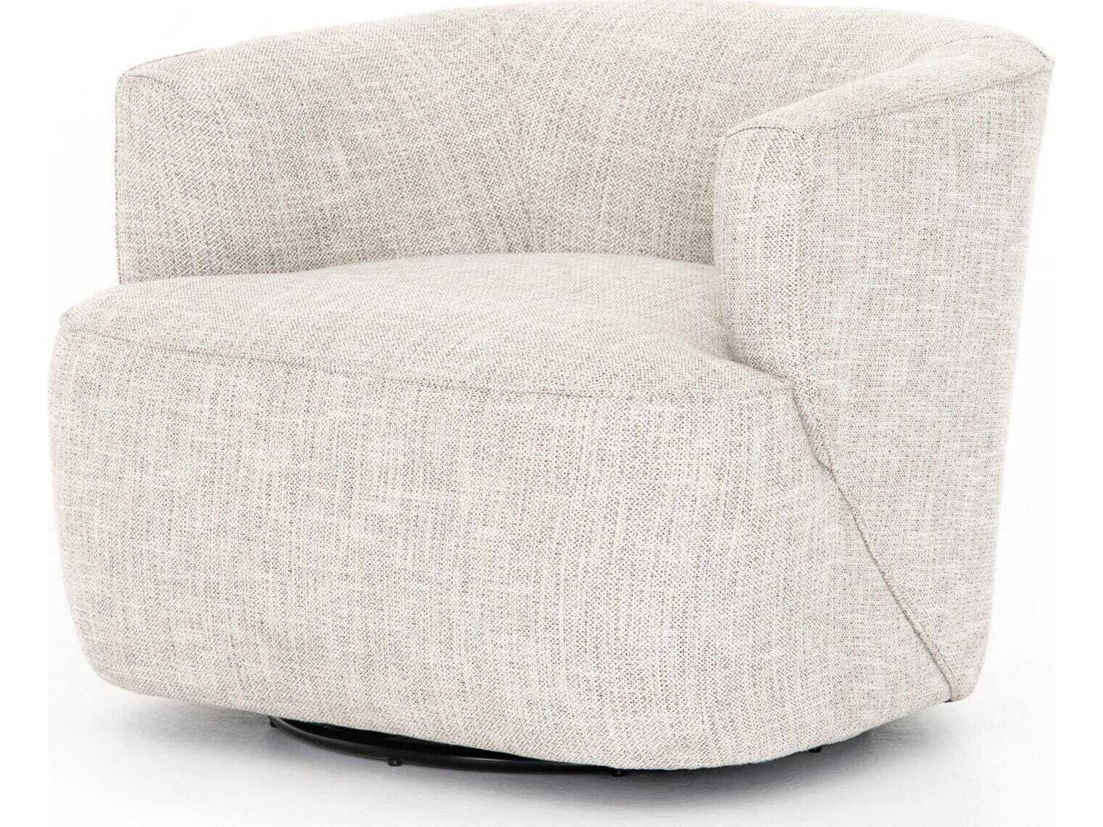 Four Hands Atelier Mila Swivel Cream Fabric Accent Chair