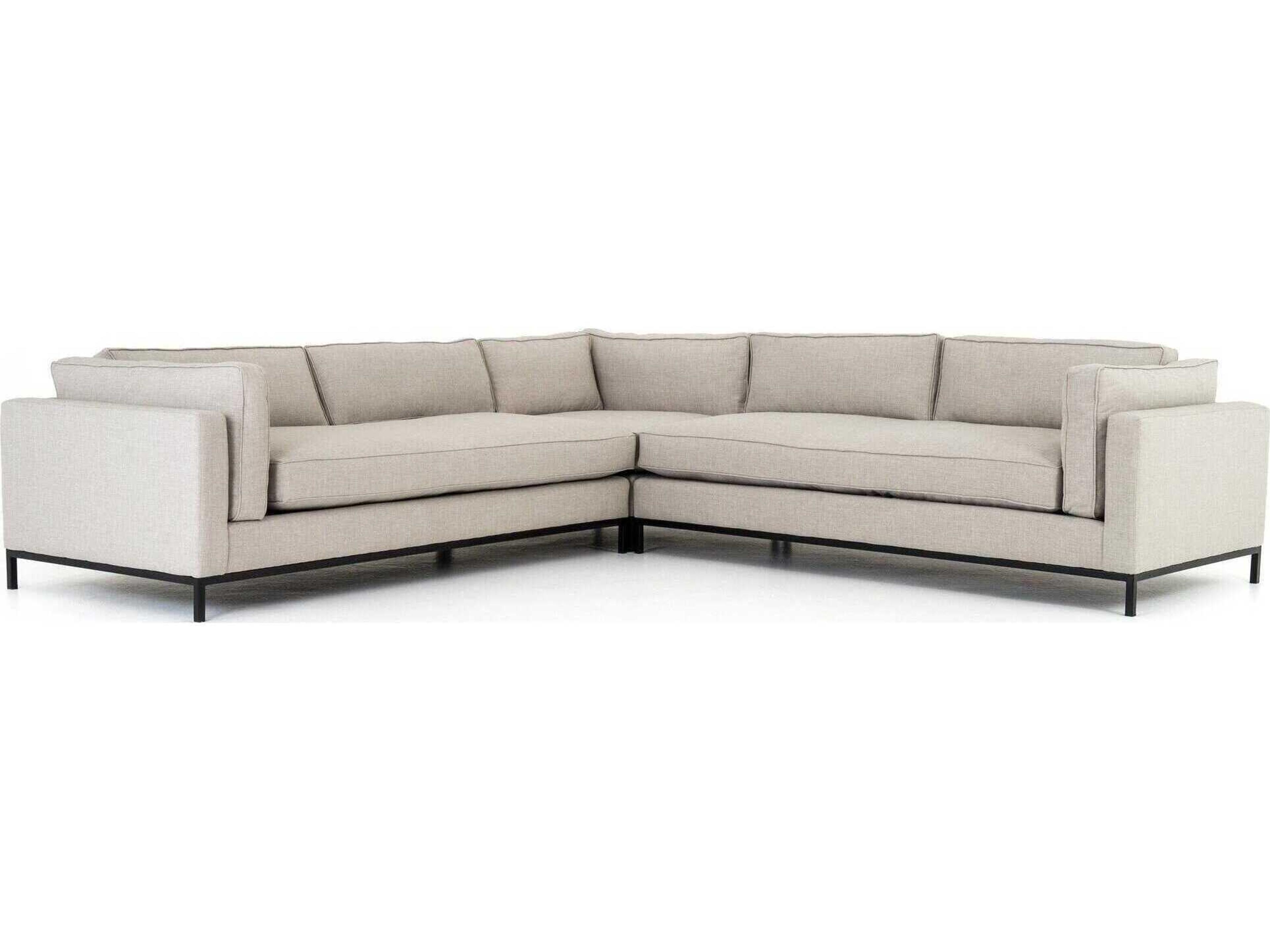 Four Hands Atelier Beige Upholstered Sectional Sofa