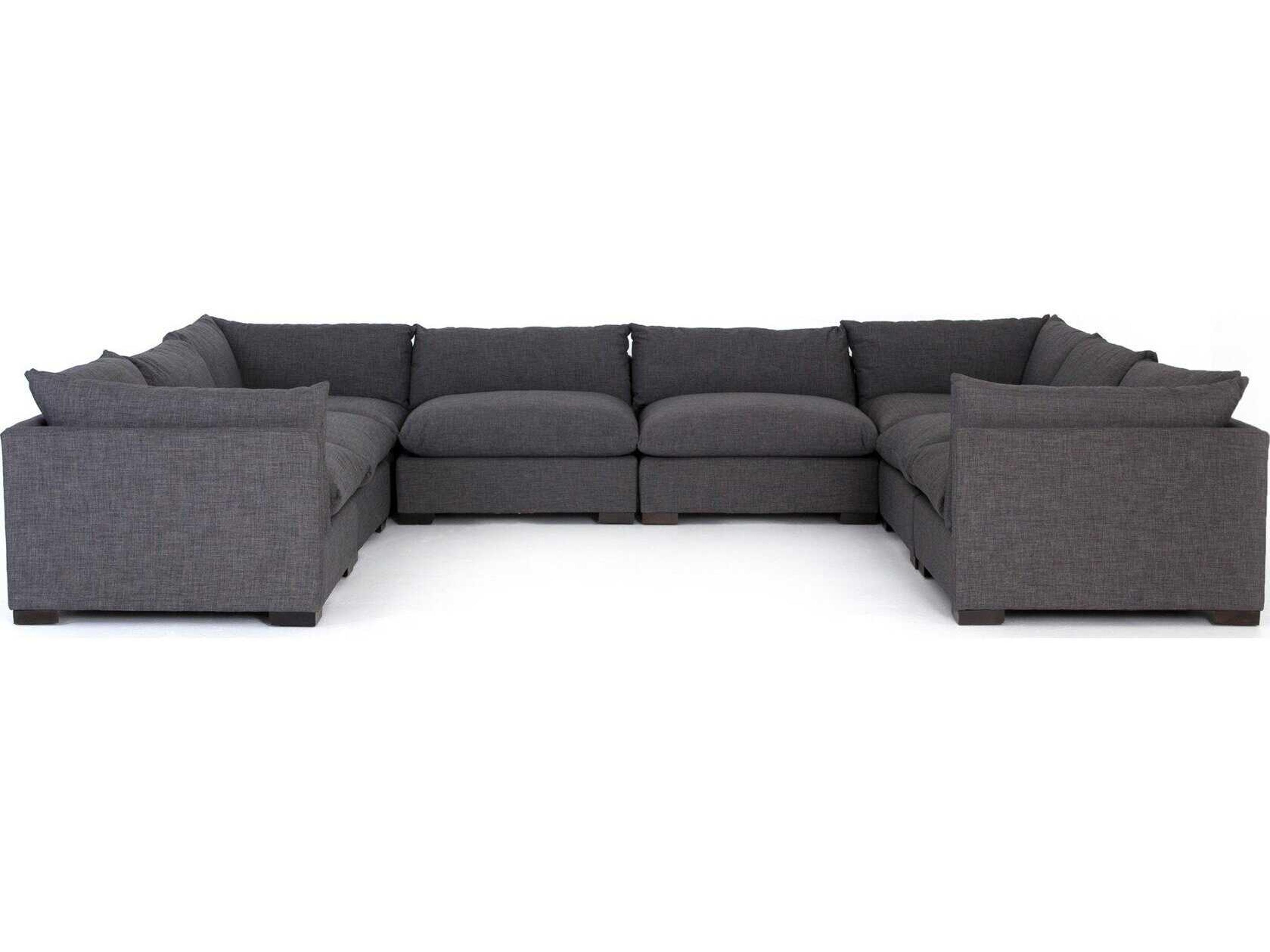 Four Hands Atelier Westwood 8 - Piece Gray Upholstered Sectional Sofa