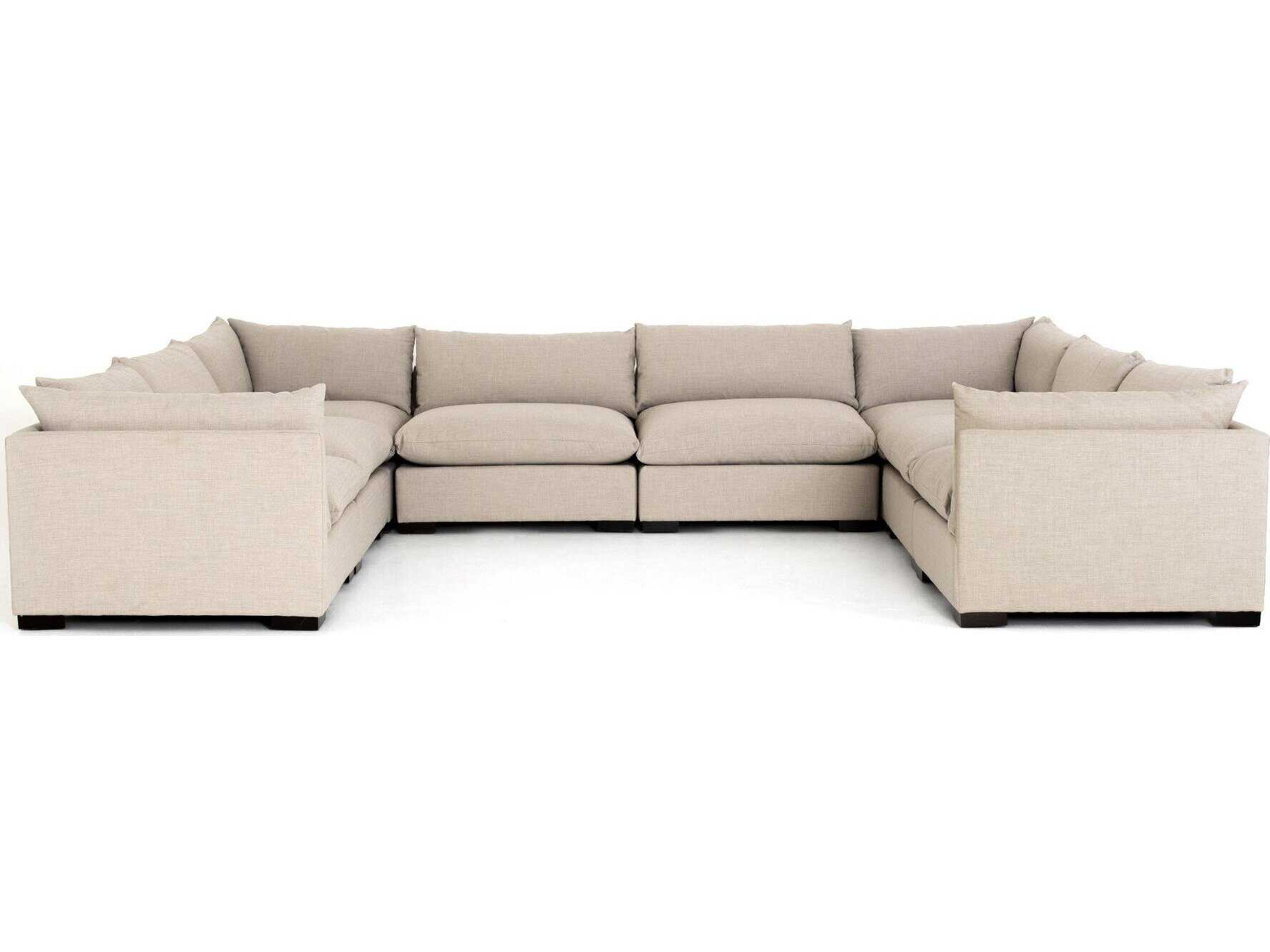 Four Hands Atelier Westwood 8 - Piece Beige Upholstered Sectional Sofa