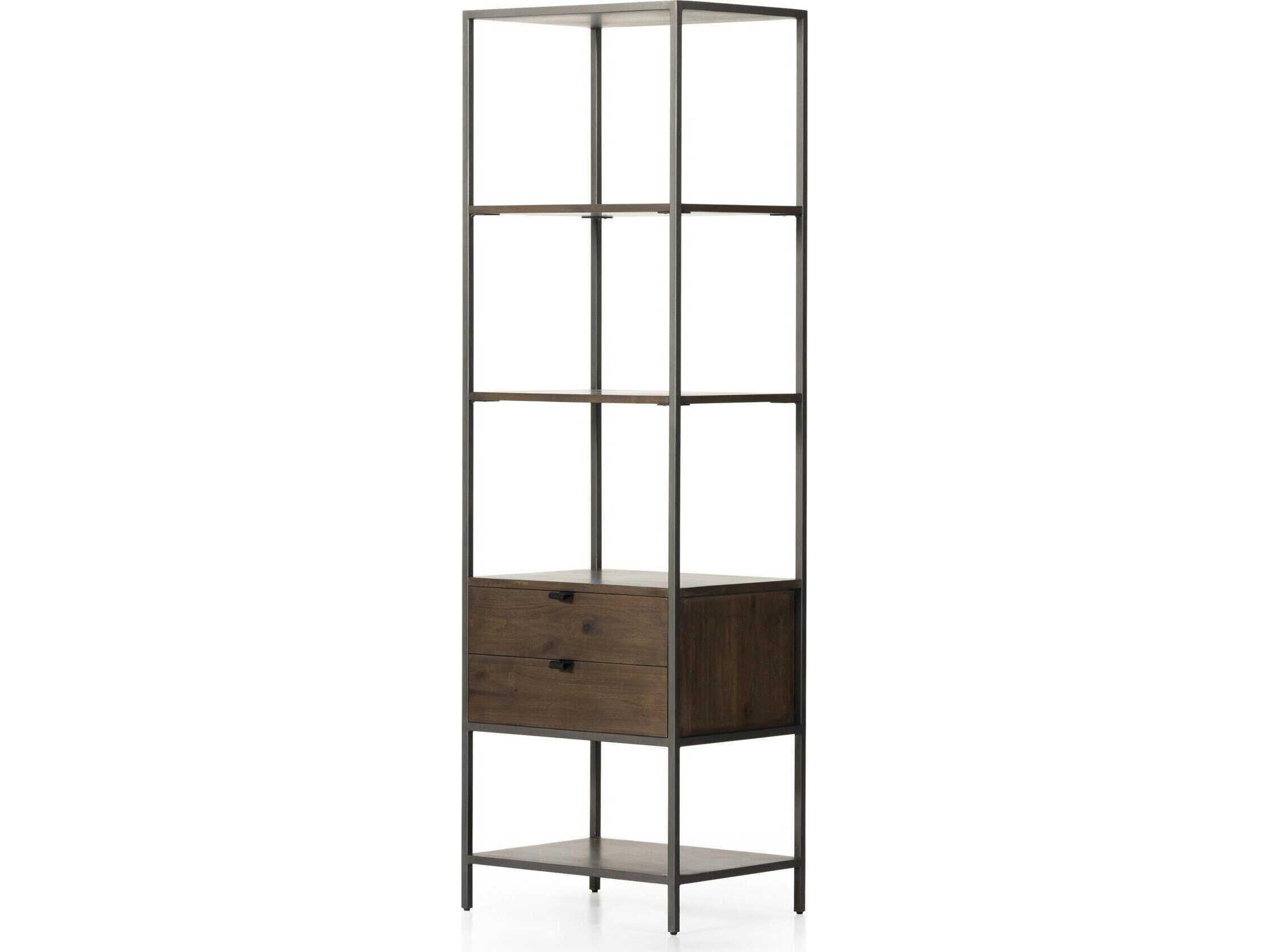 Four Hands Fulton Natural Iron Auburn Poplar Bookcase