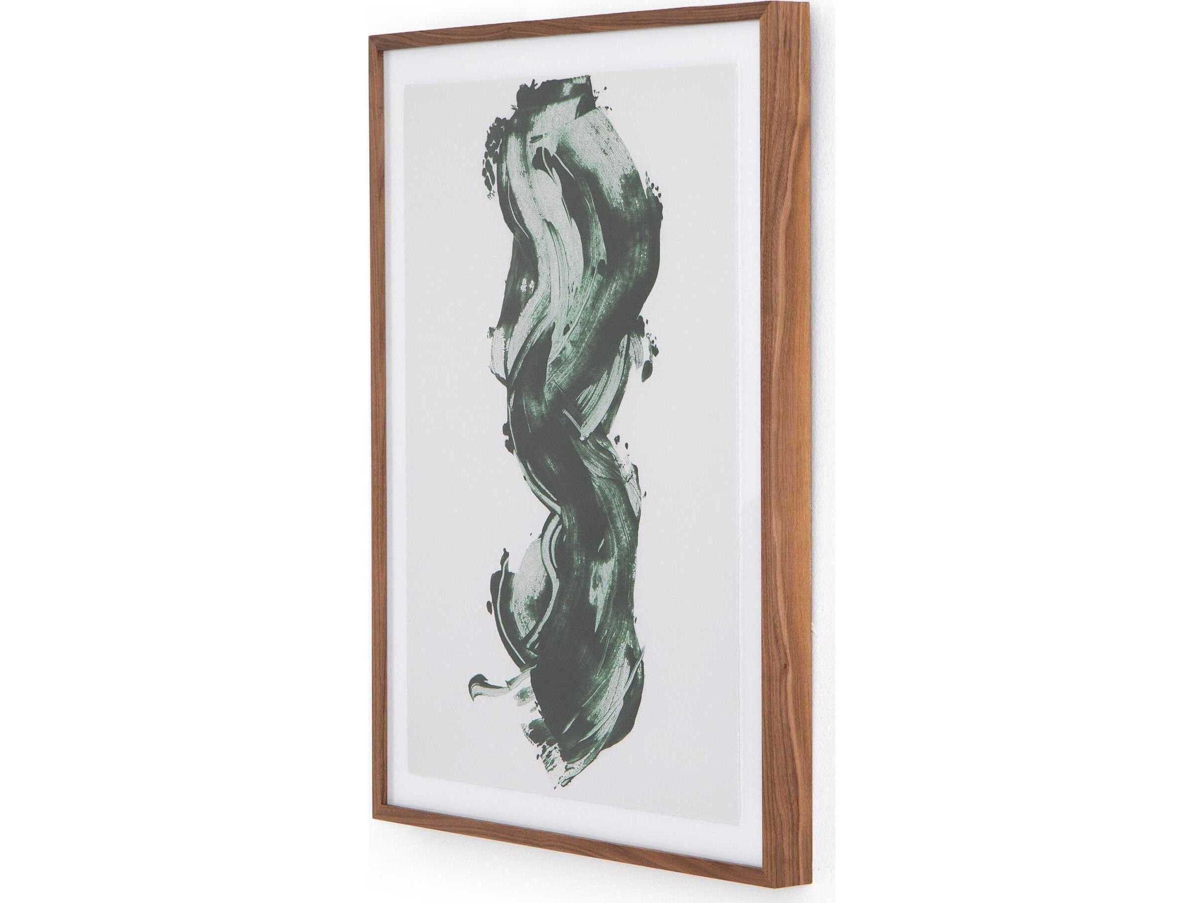 Four Hands Art Studio Green Stroke Print / Painting