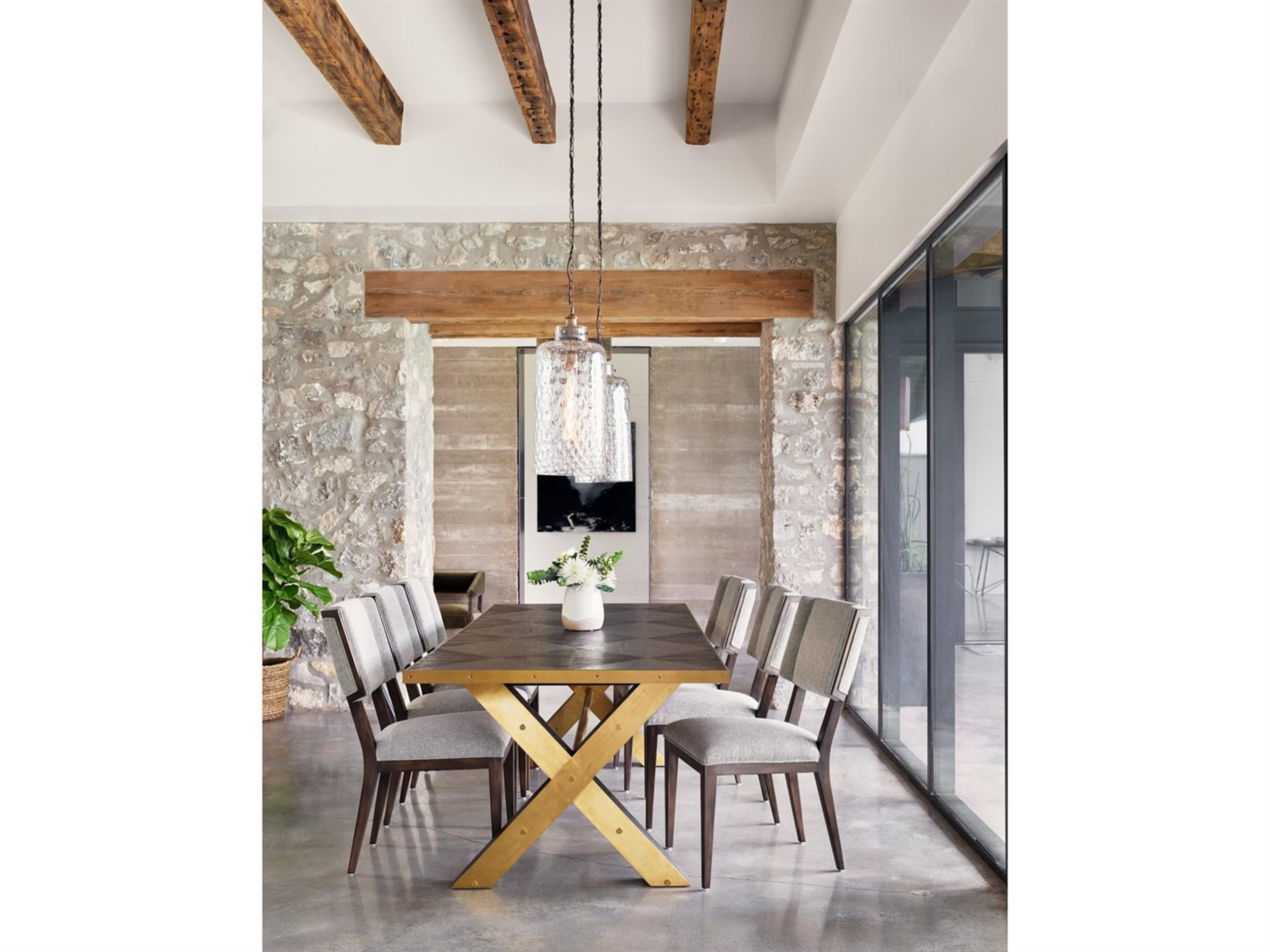 Four Hands Wells Birch Wood Dining Room Set