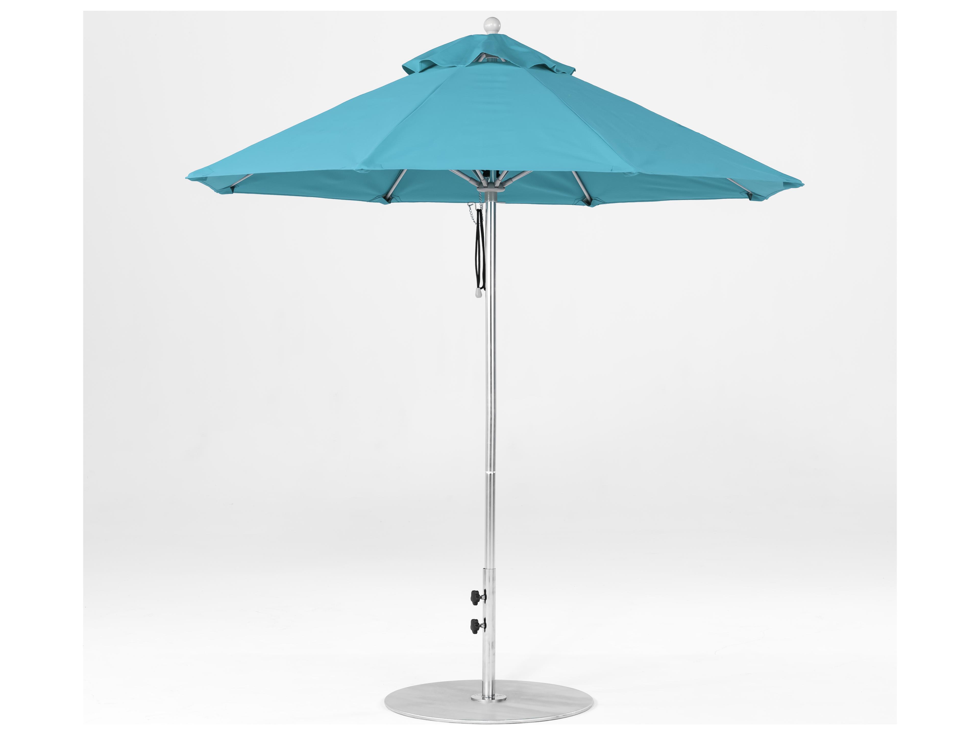 Frankford Outdoor Patio Umbrellas Custom Monterey 7.5 Octagon Pulley Lift Outdoor Patio Umbrella