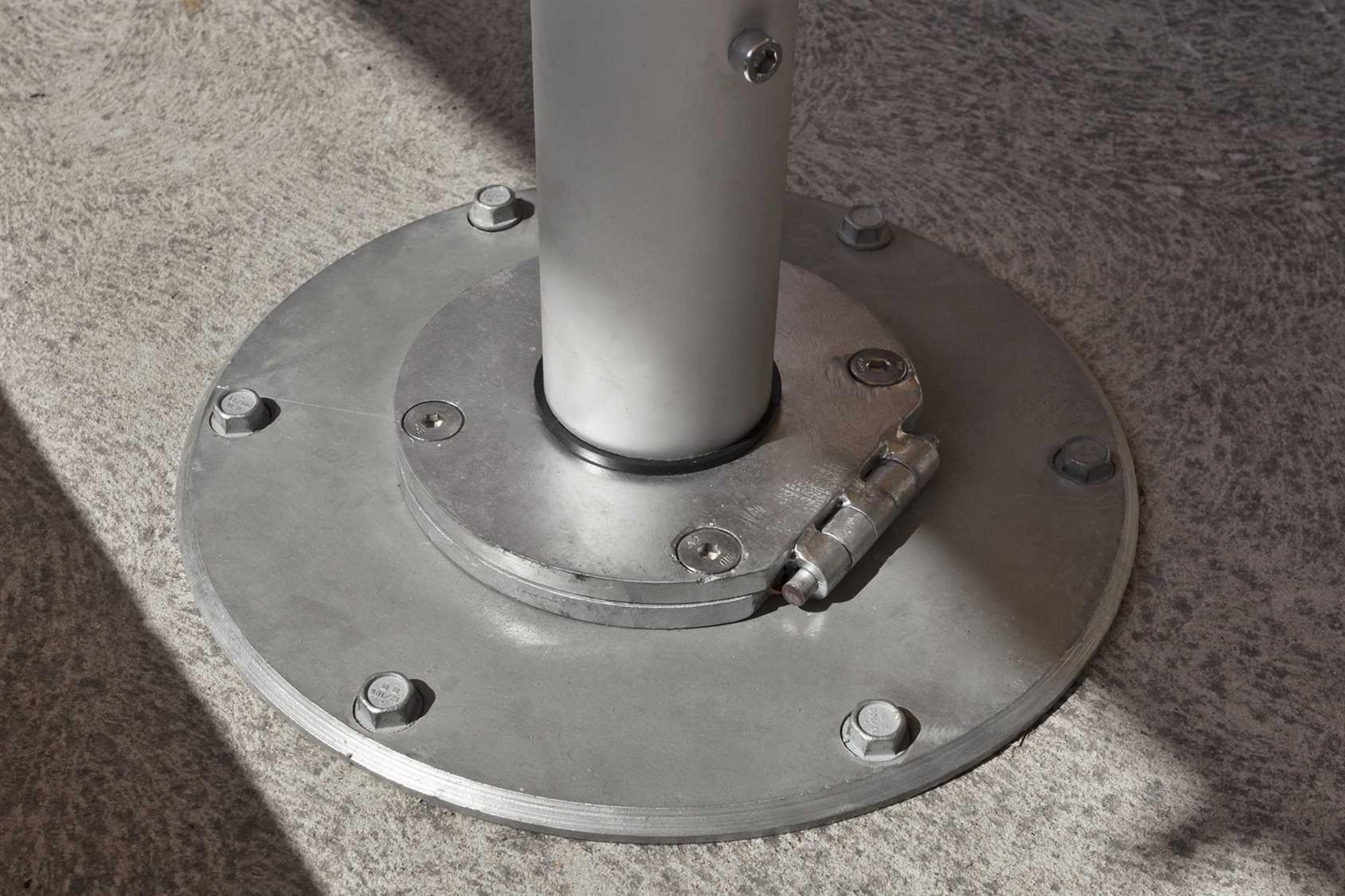 Frankford Nova Steel Silver Anodized Surface Mounting Plate