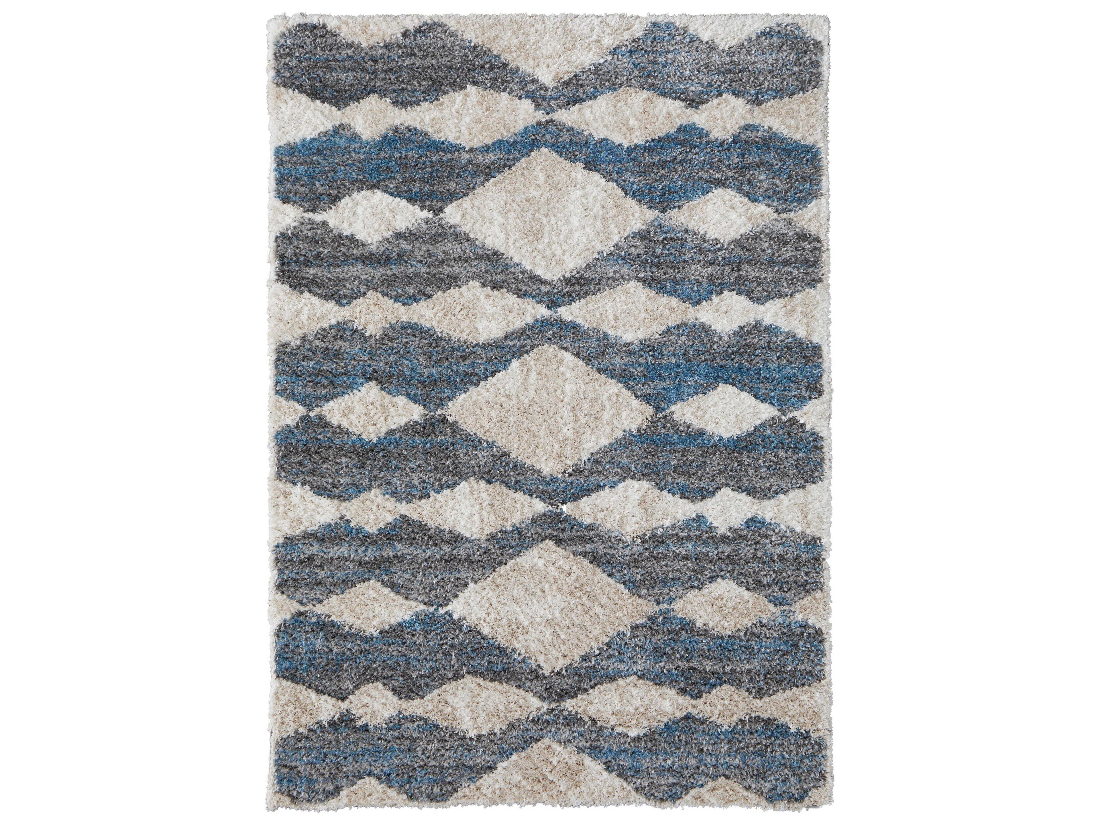 Feizy Rugs Mynka Shag Geometric Area Rug
