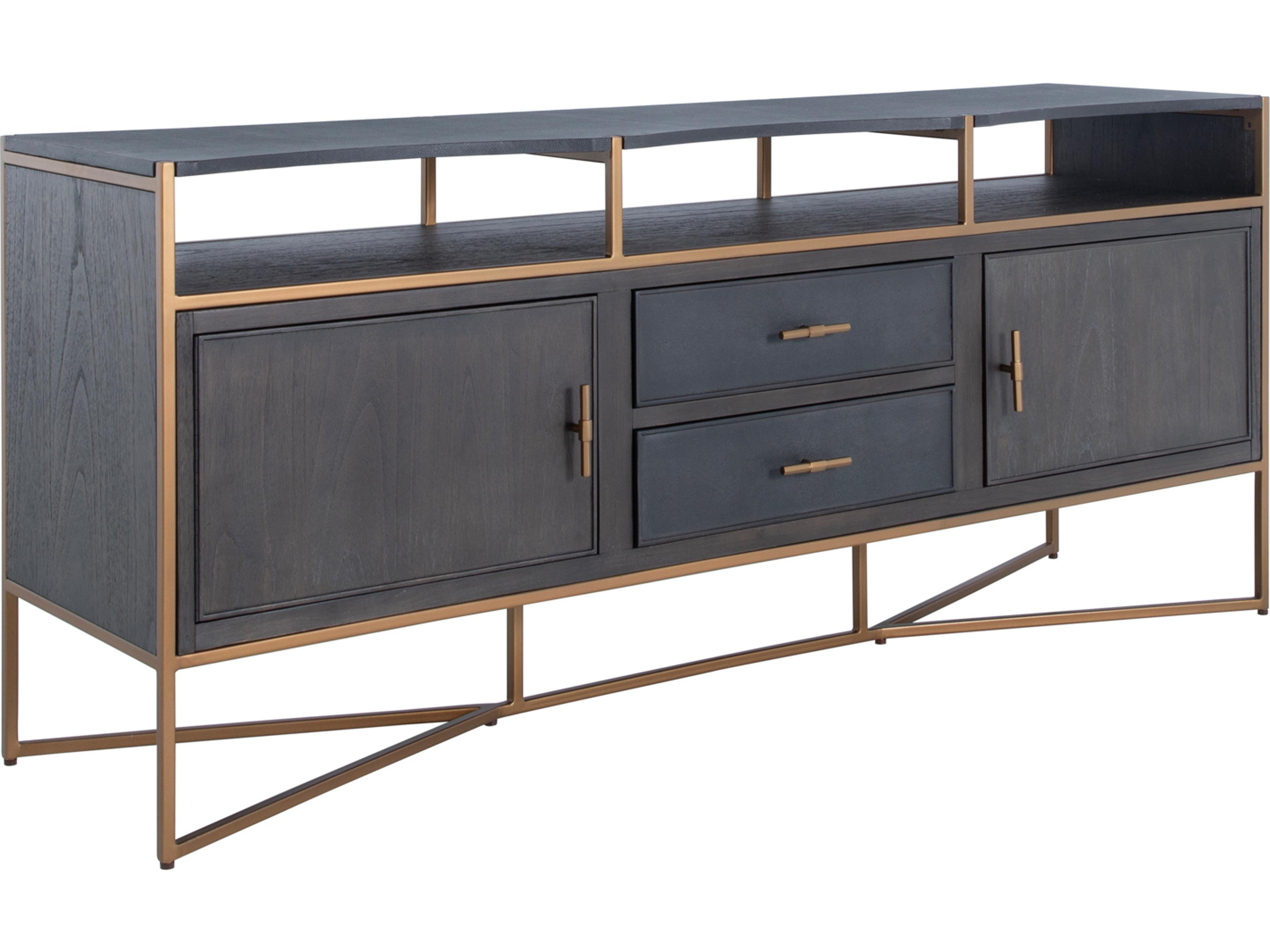 Gabby Jameson 70" Natural Black Media Console