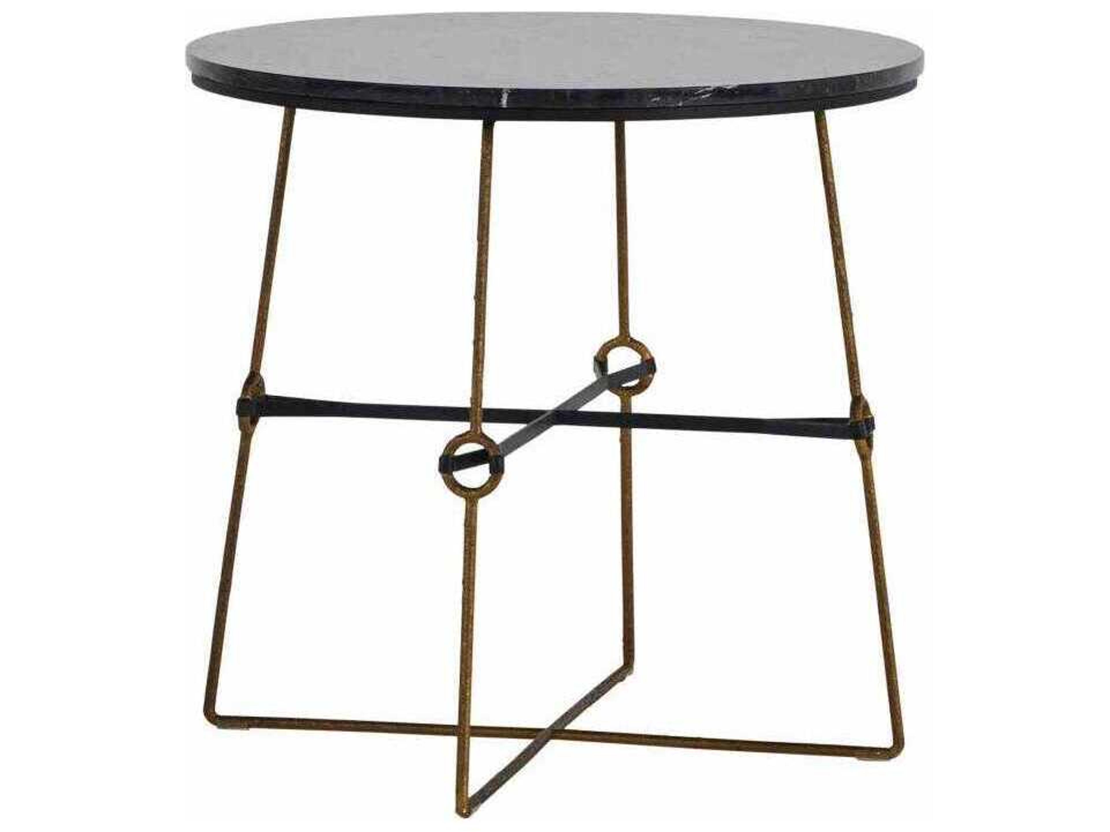 Gabby Stefan Round Marble End Table