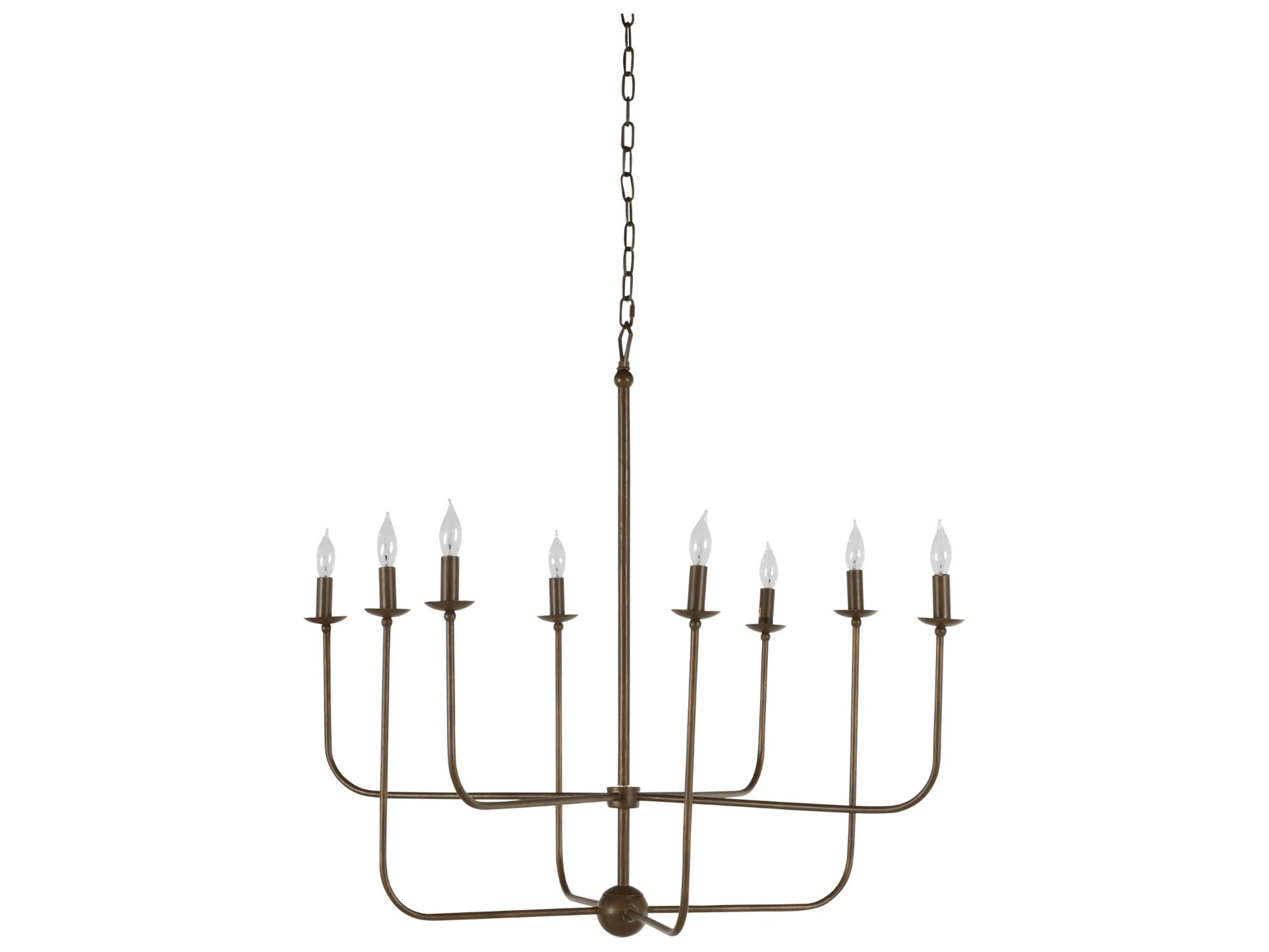 Gabby Lilly 8-Light Brushed Copper Candelabra Chandelier