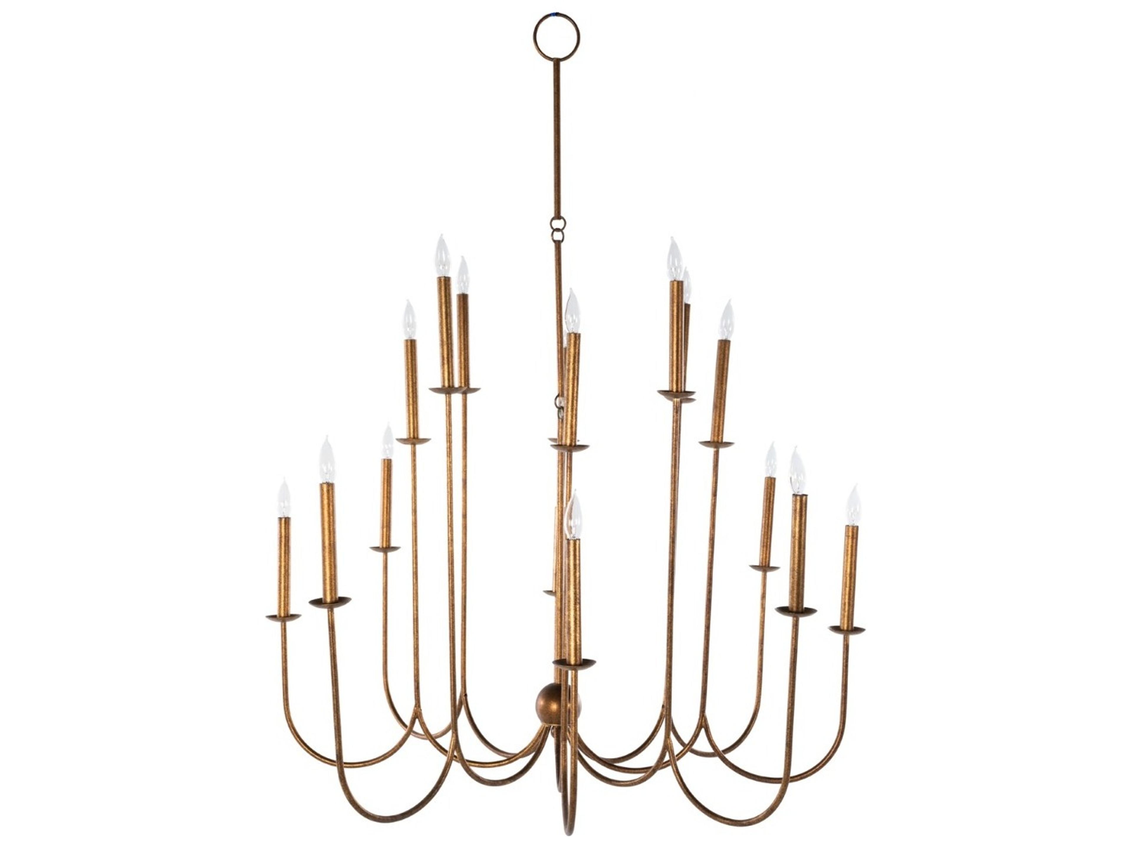 Gabby Snow 16-Light Ashwell Gold Candelabra Chandelier