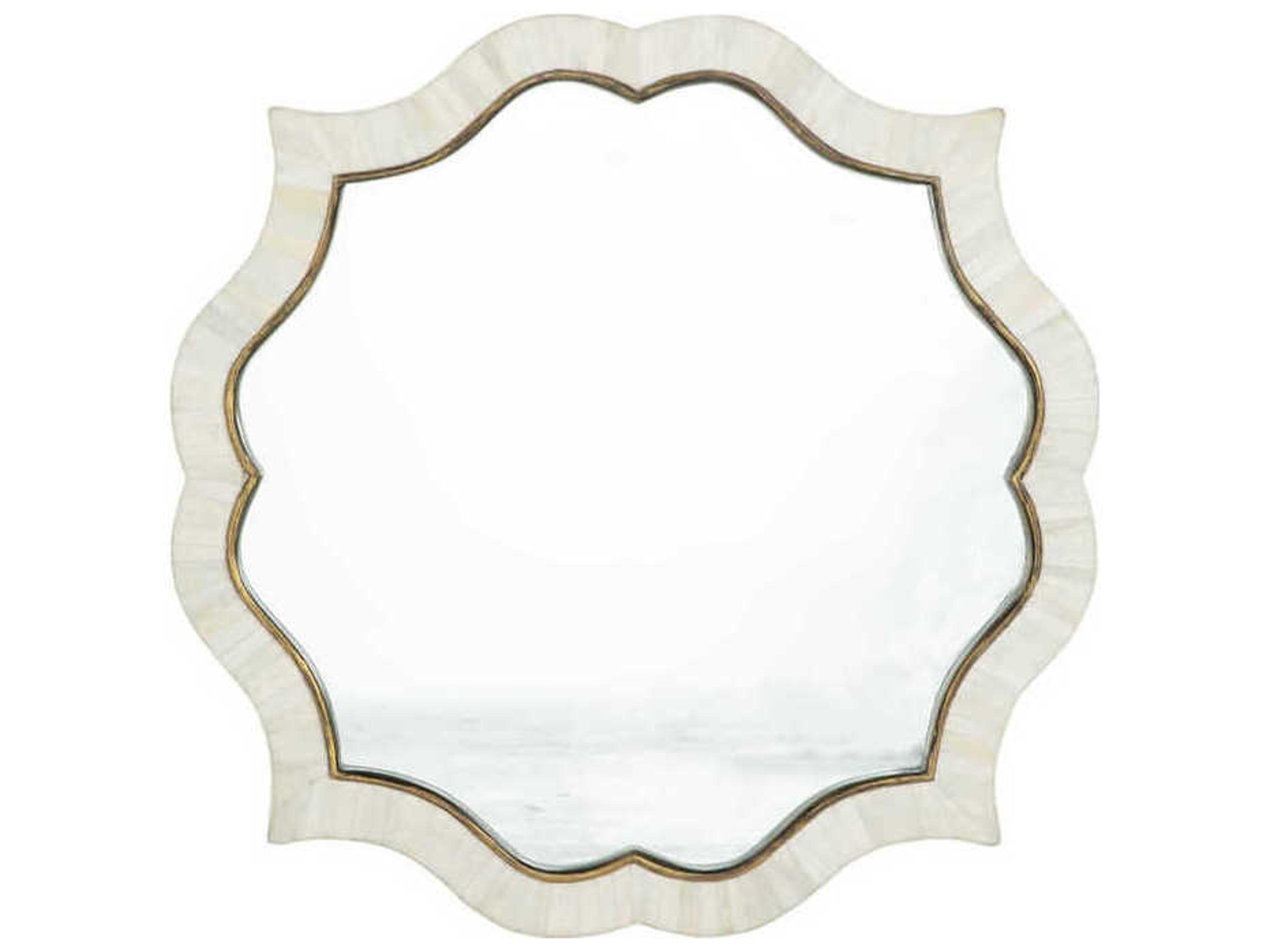Gabby Laurette Bone Ivory Clear Wall Mirror