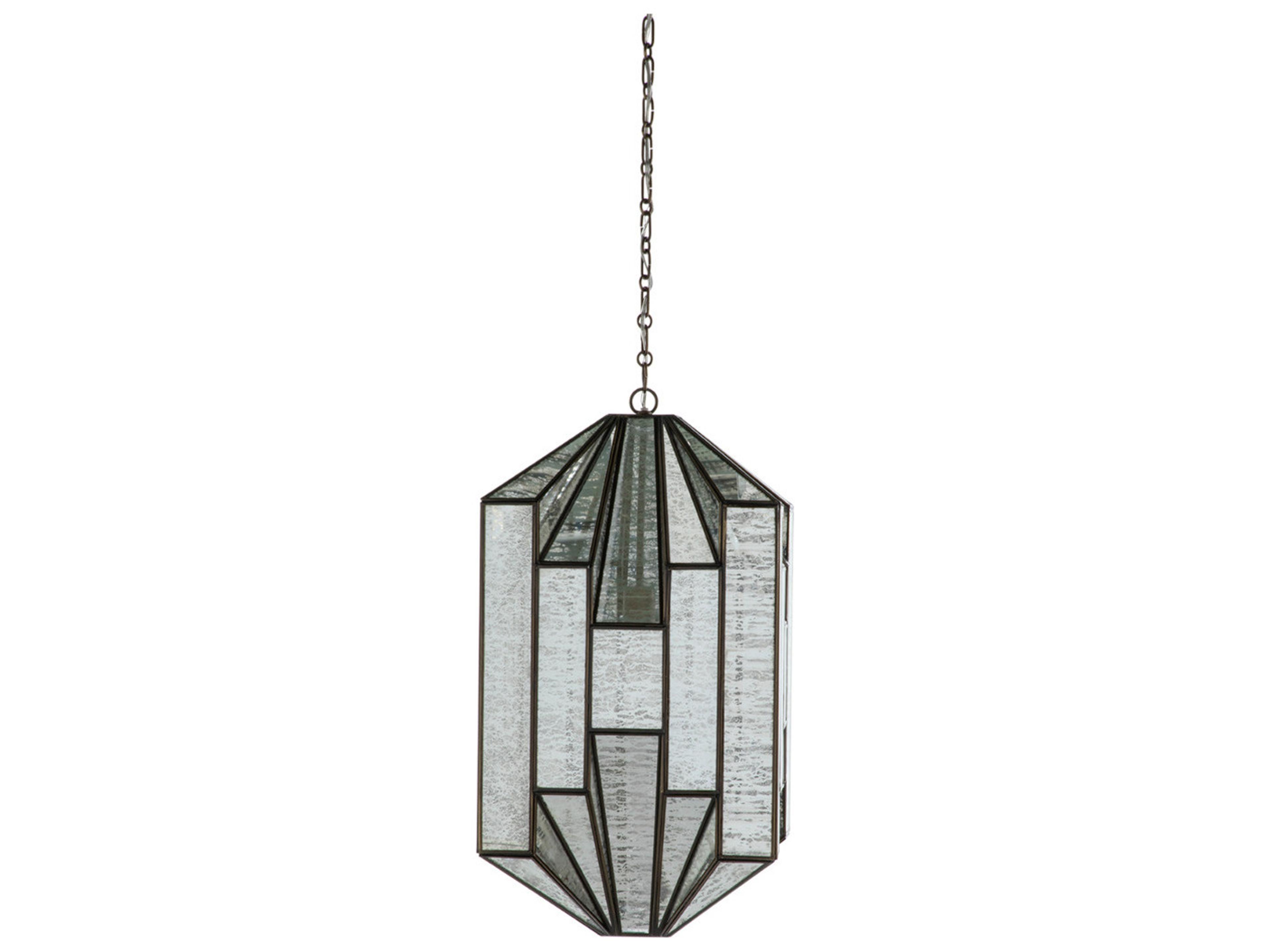 Gabby Emilio 1-Light Silver Geometric Pendant