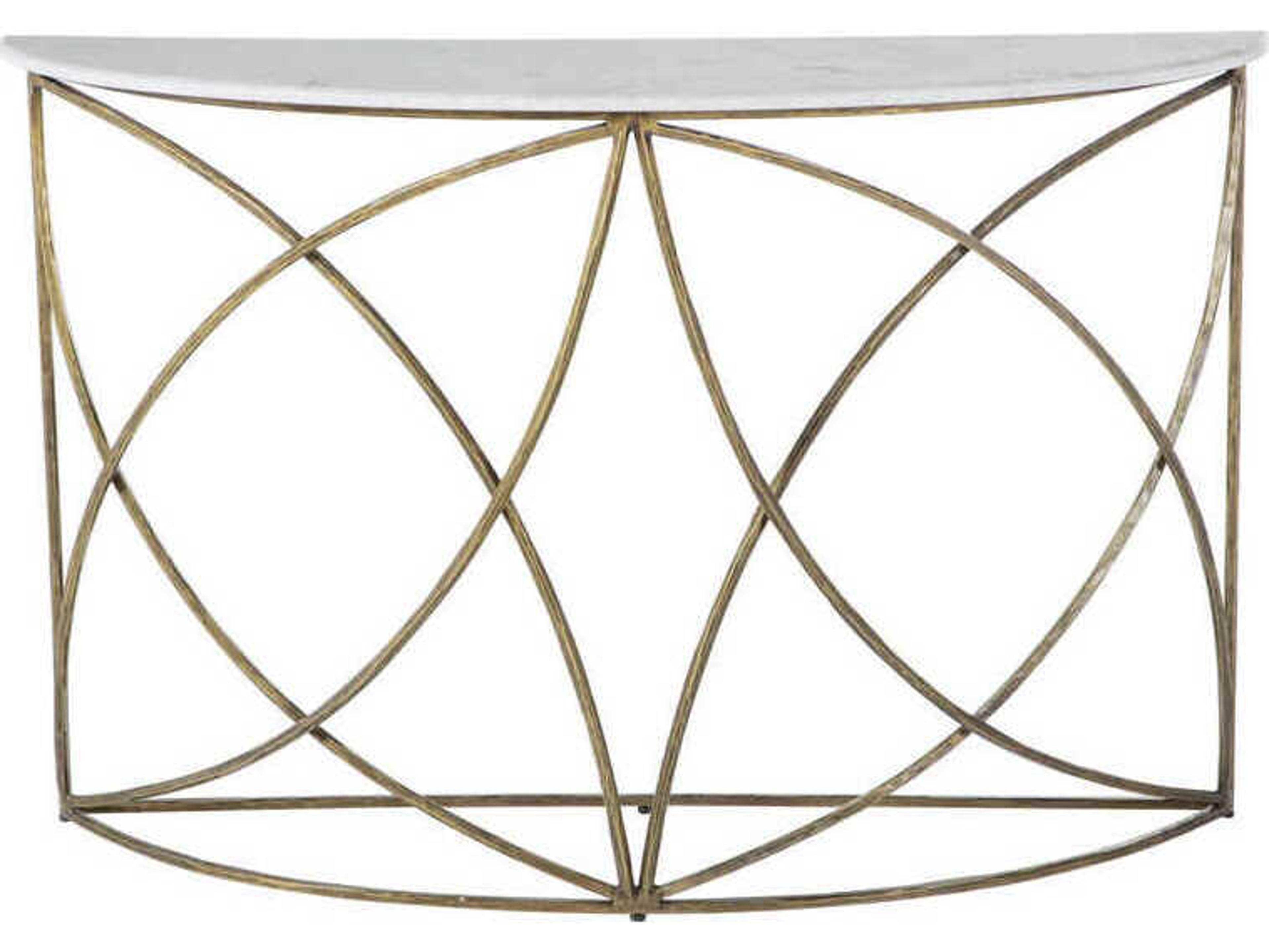 Gabby Wayland Demilune Marble Console Table