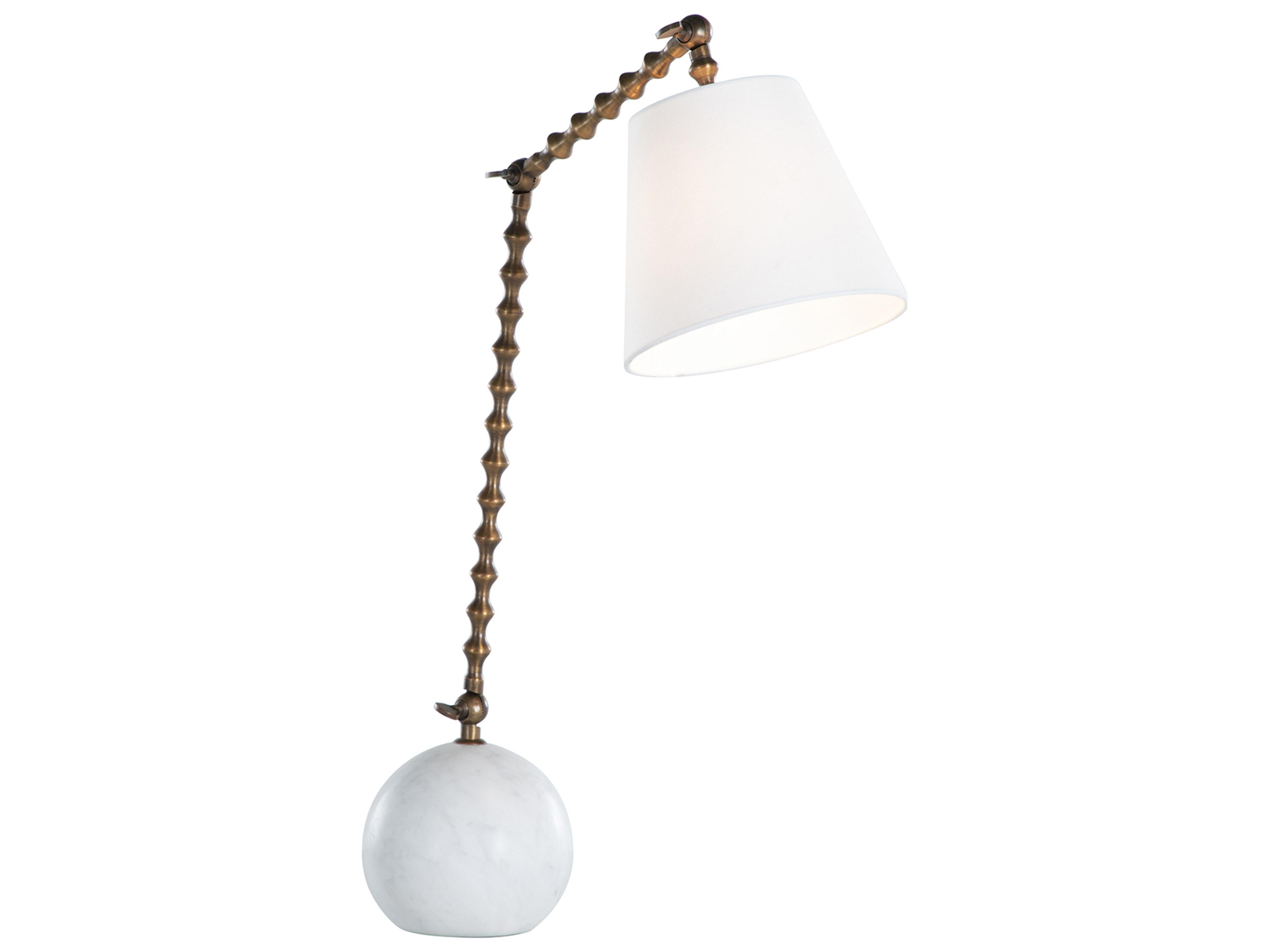 Gabby Nadine Antique Brass Natural Alabaster Buffet Lamp