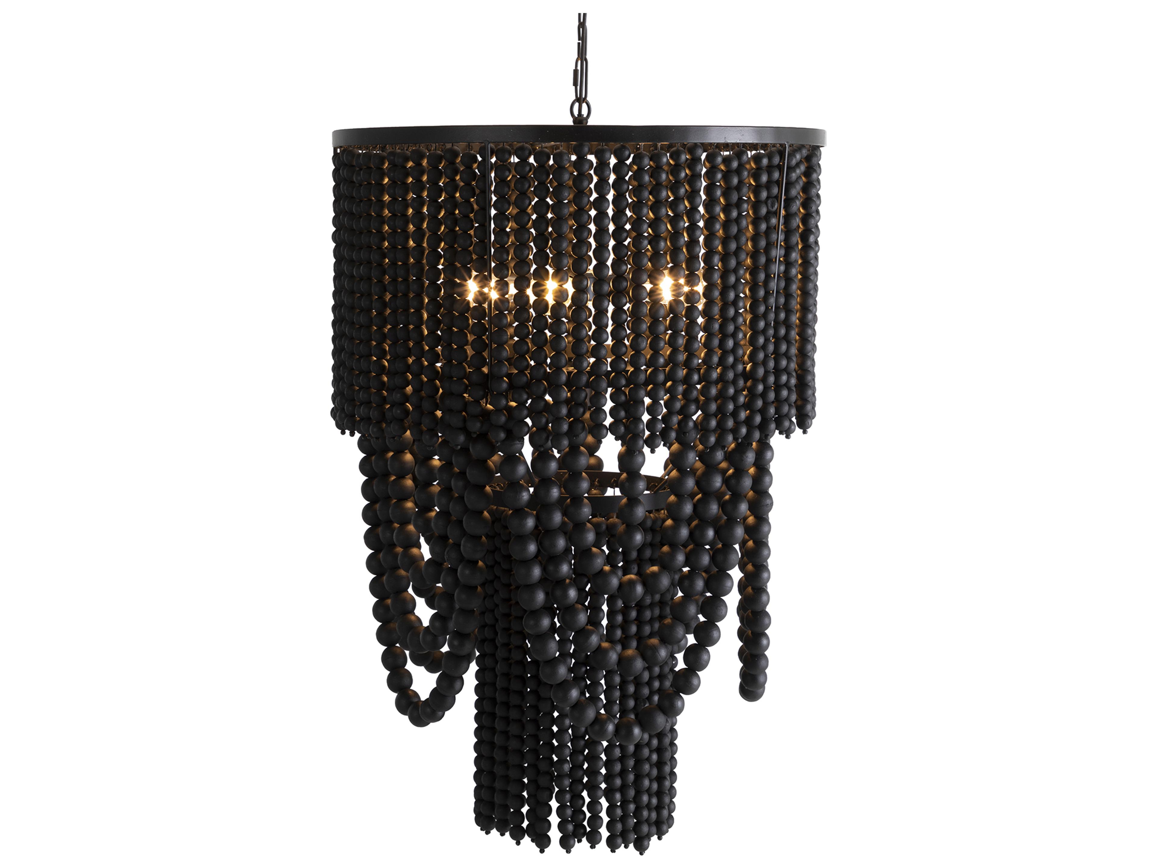 Gabby Norton 5-Light Charcoal Black Matte Pendant