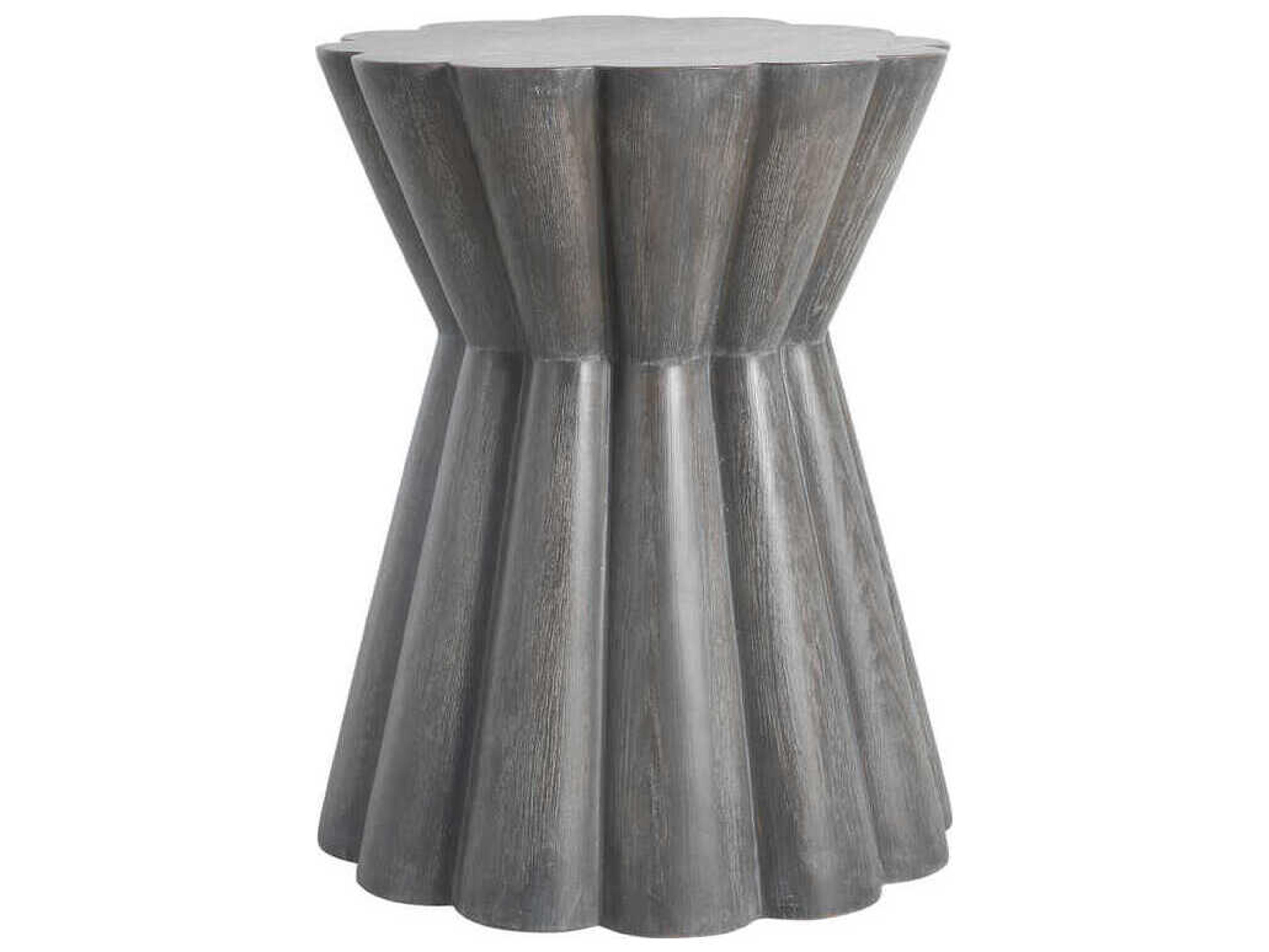 Gabby Annie Resin Cerused Forest Black End Table