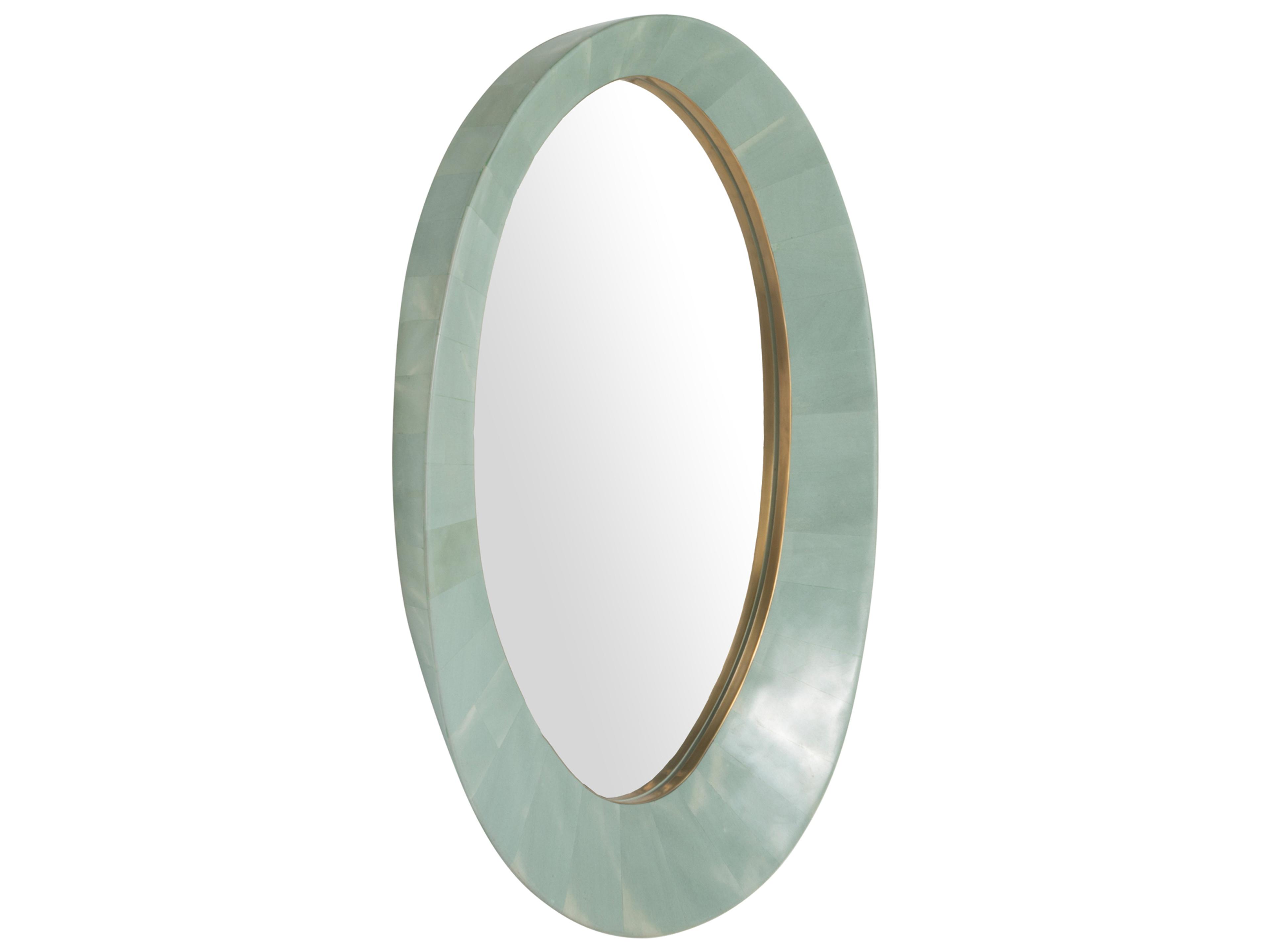 Gabby Viola Seafoam Green Wall Mirror Oval
