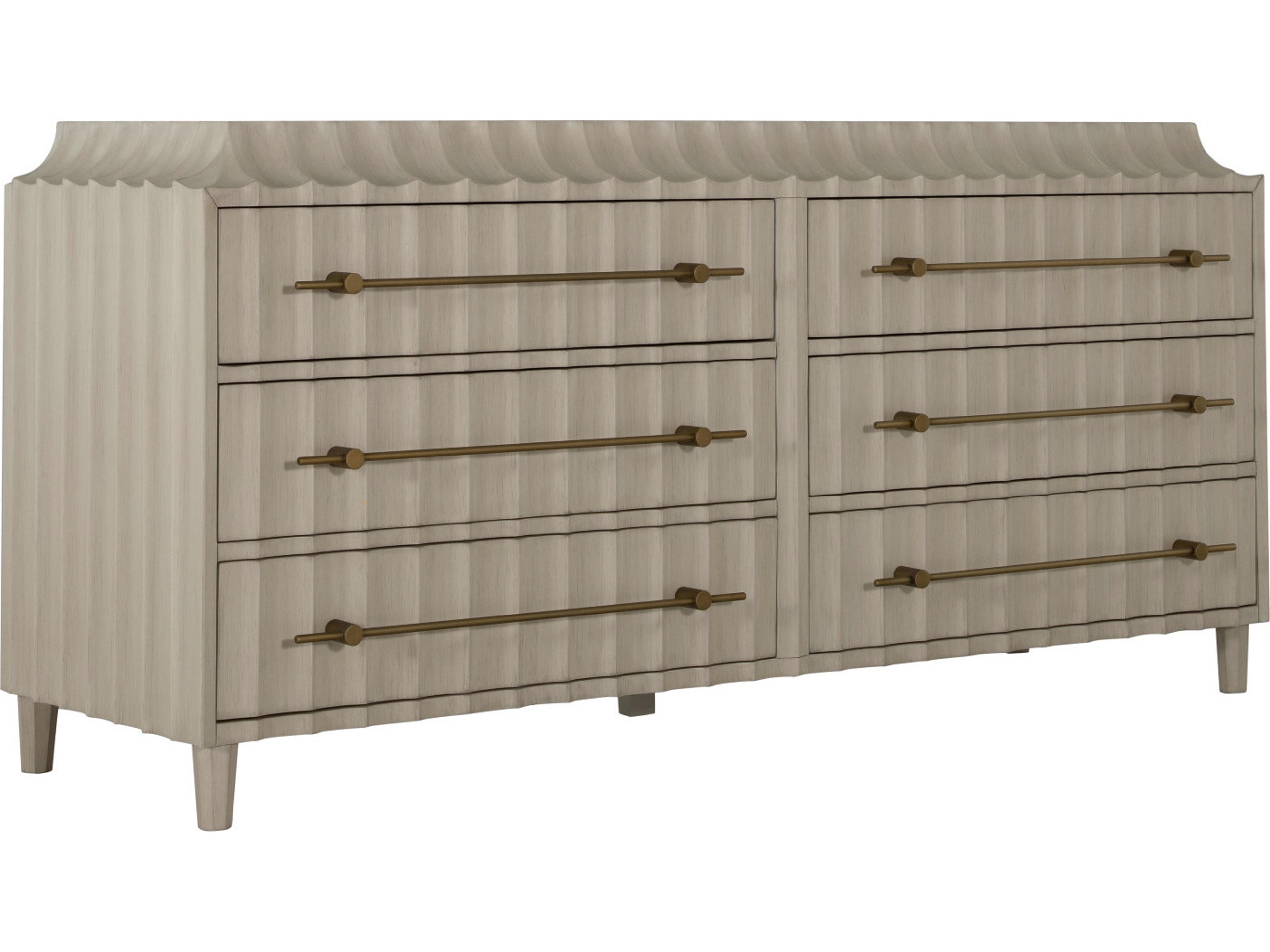 Gabby Merigold 6-Drawers Beige Double Dresser