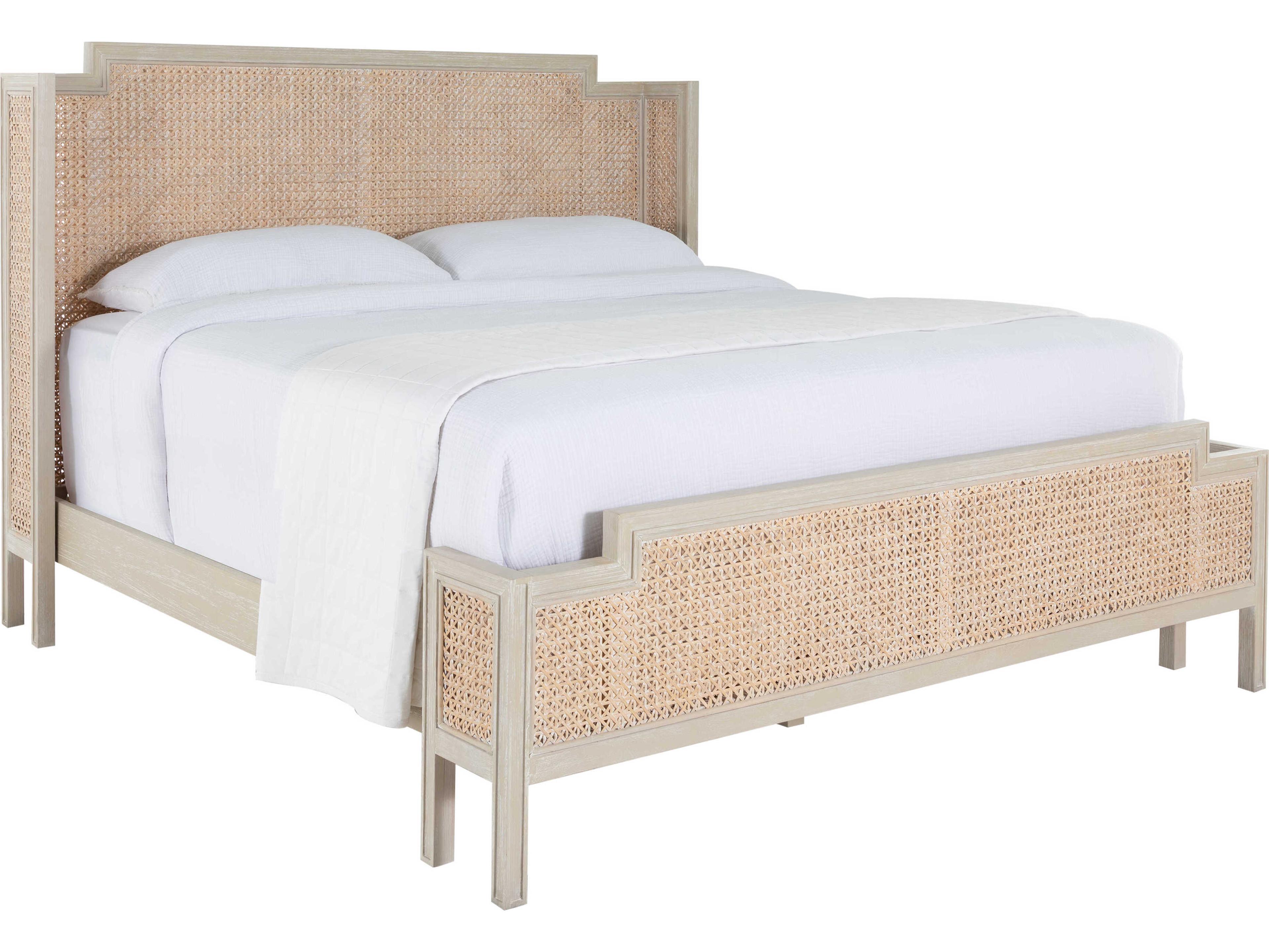 Gabby Brown Mahogany Wood King Panel Bed