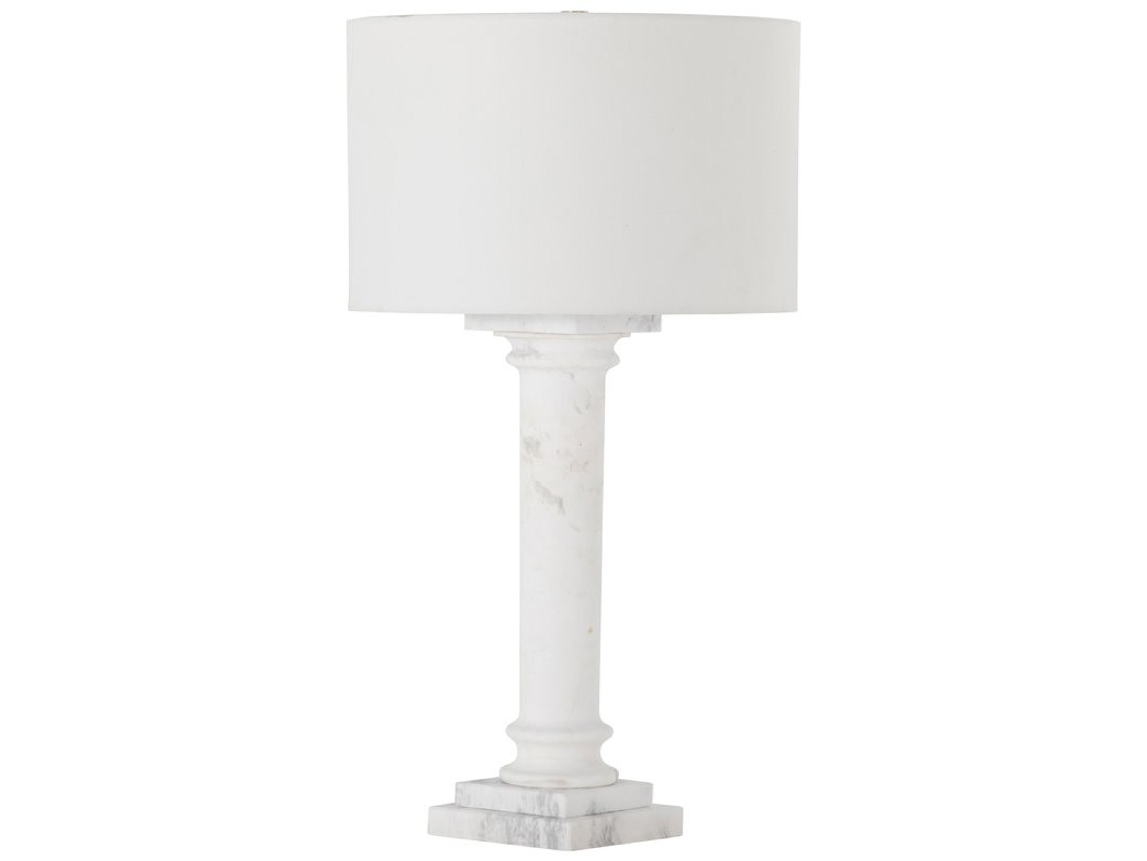 Gabby Zeno Brushed Brass White Buffett Lamp