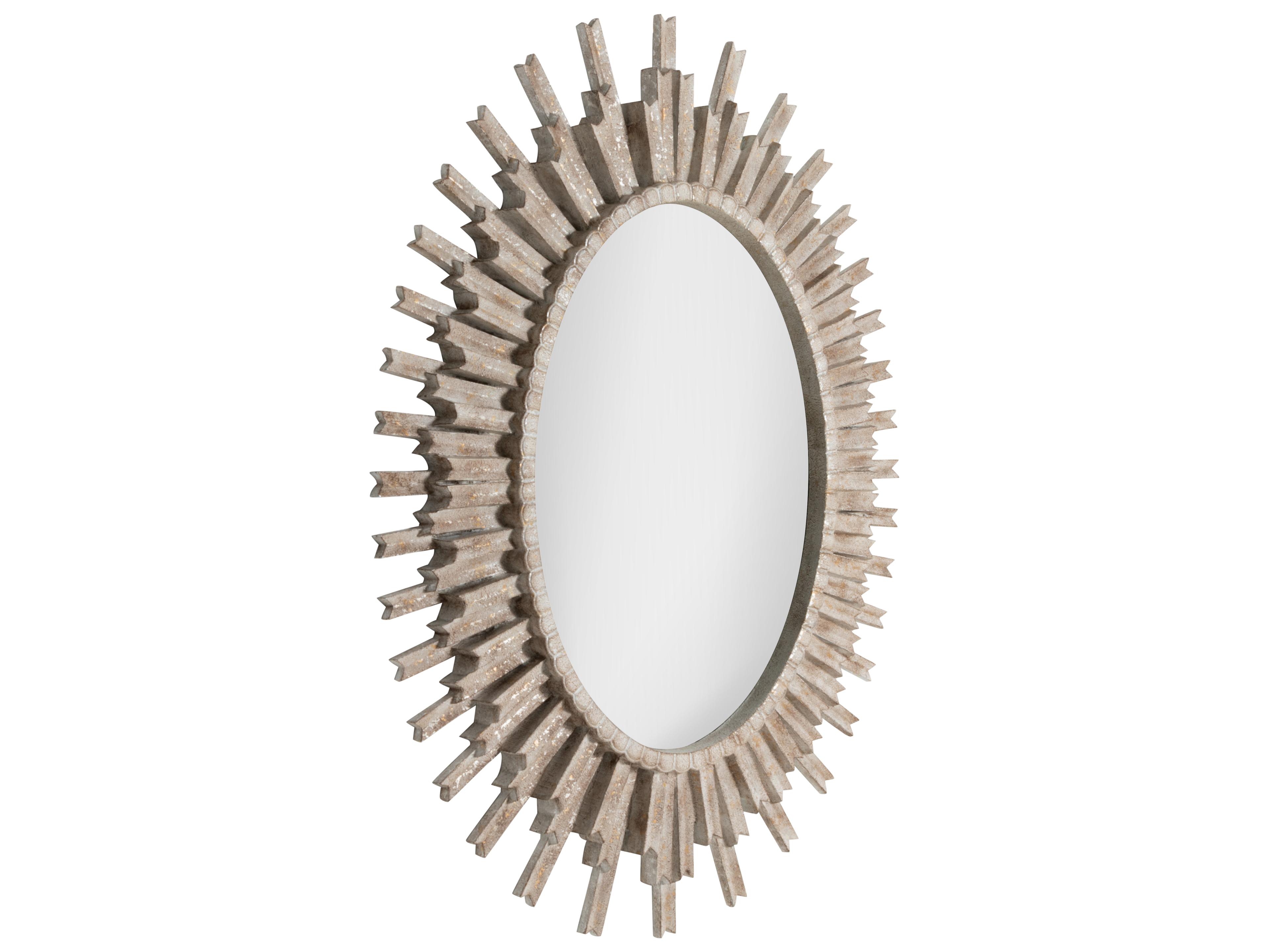 Gabby Jean-michel White & Ivory Wall Mirror Sunburst
