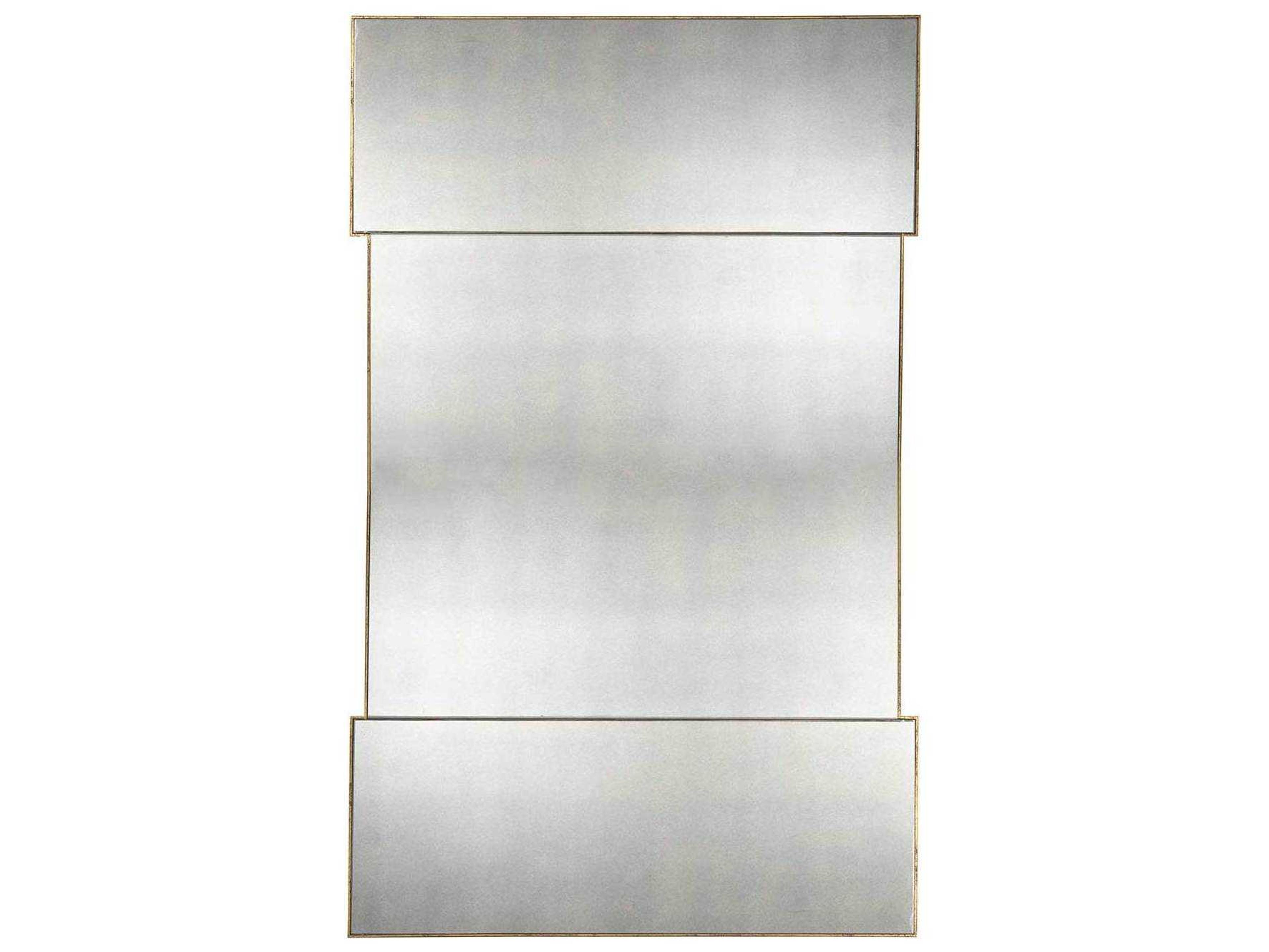 Gabby Theron Gilded Gold Rectangular Antique Mirror