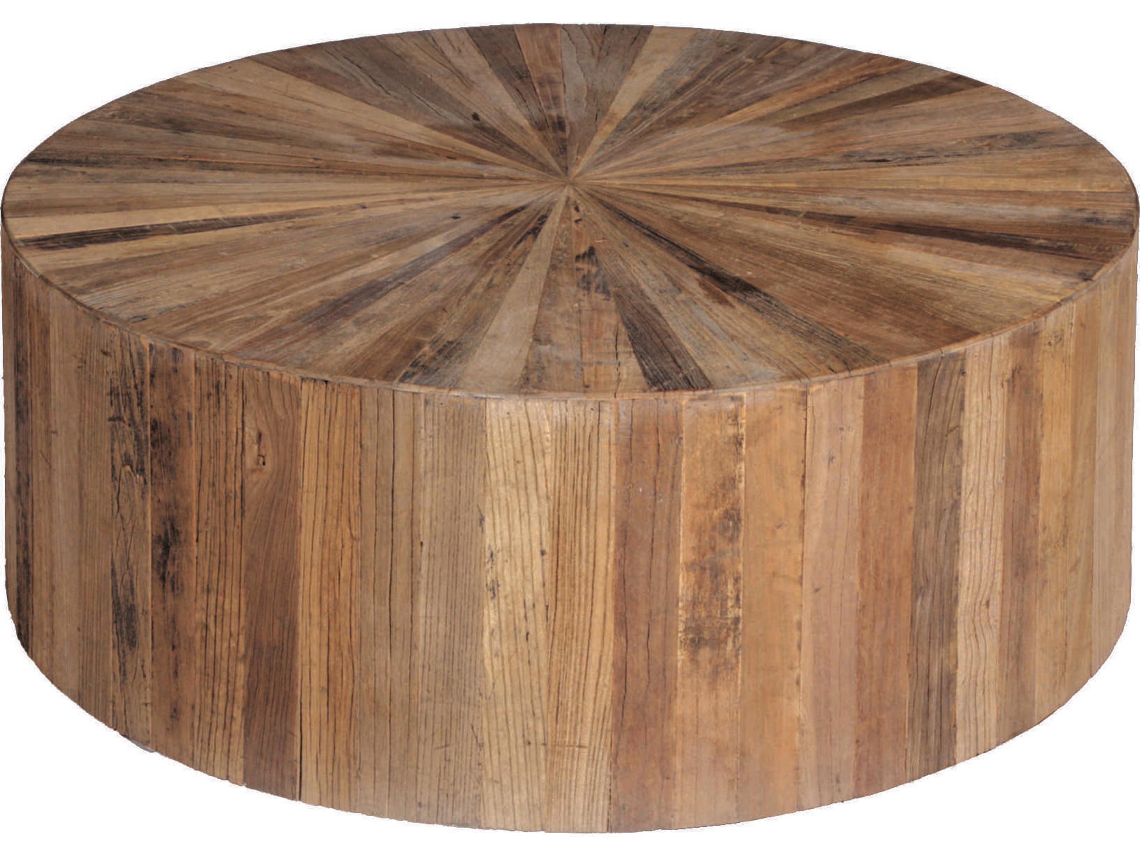 Gabby Cyrano Natural Elm 39" Round Wood Coffee Table