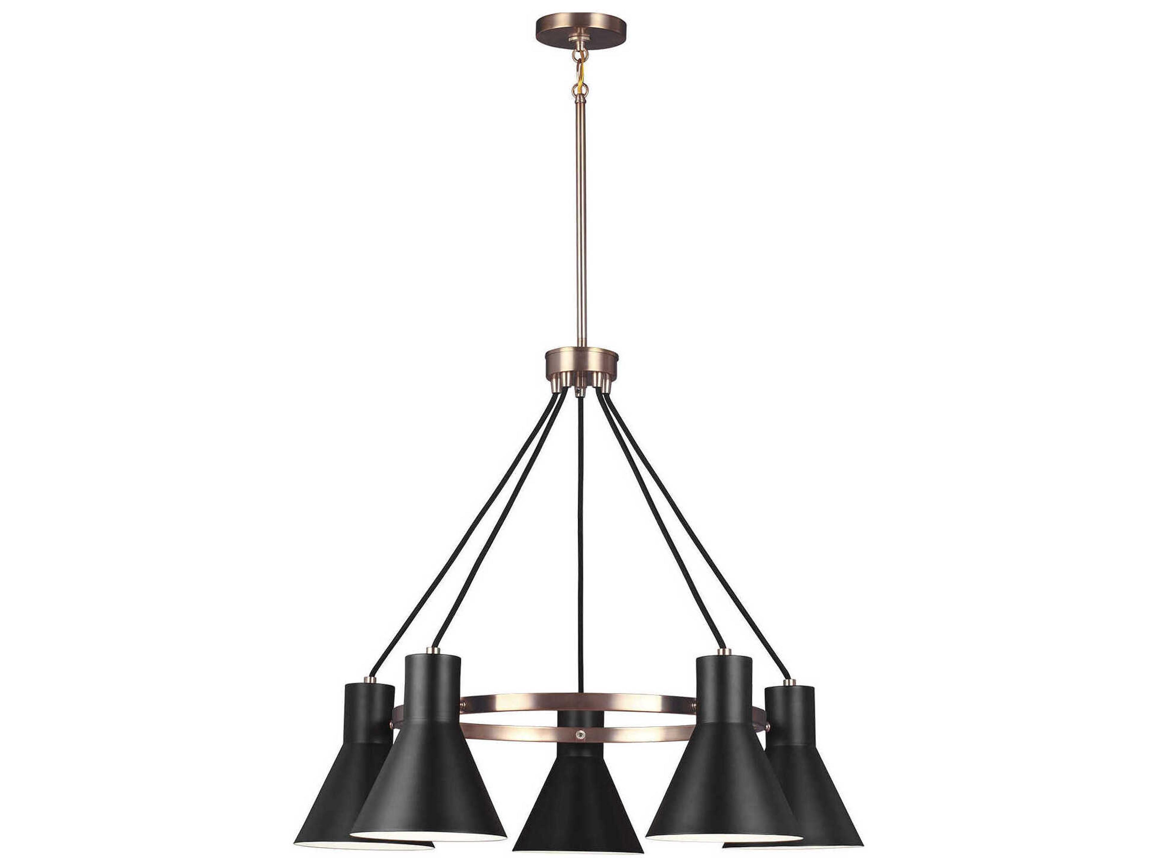Generation Lighting Towner 5-Light Satin Brass Chandelier