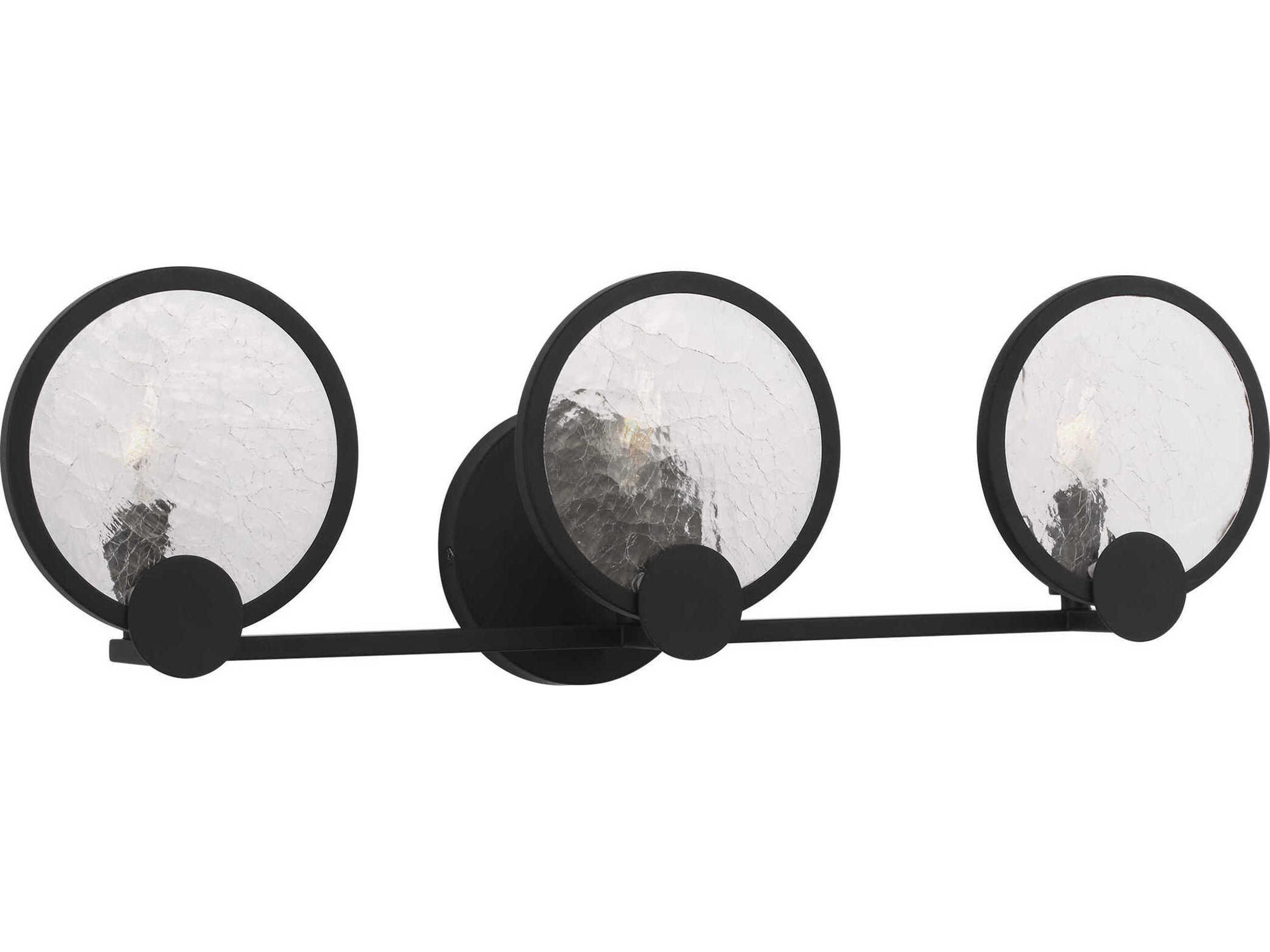 Generation Lighting Cooper 3-Light Midnight Black Vanity Light